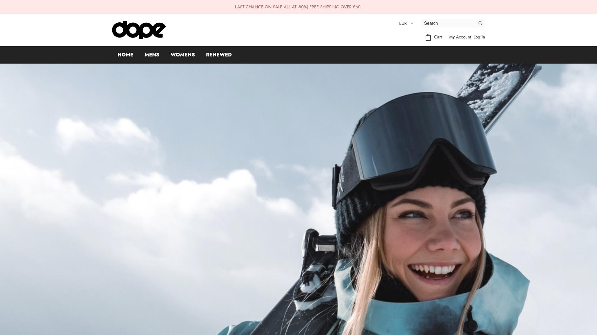 Screenshot dopesnowsale.shop