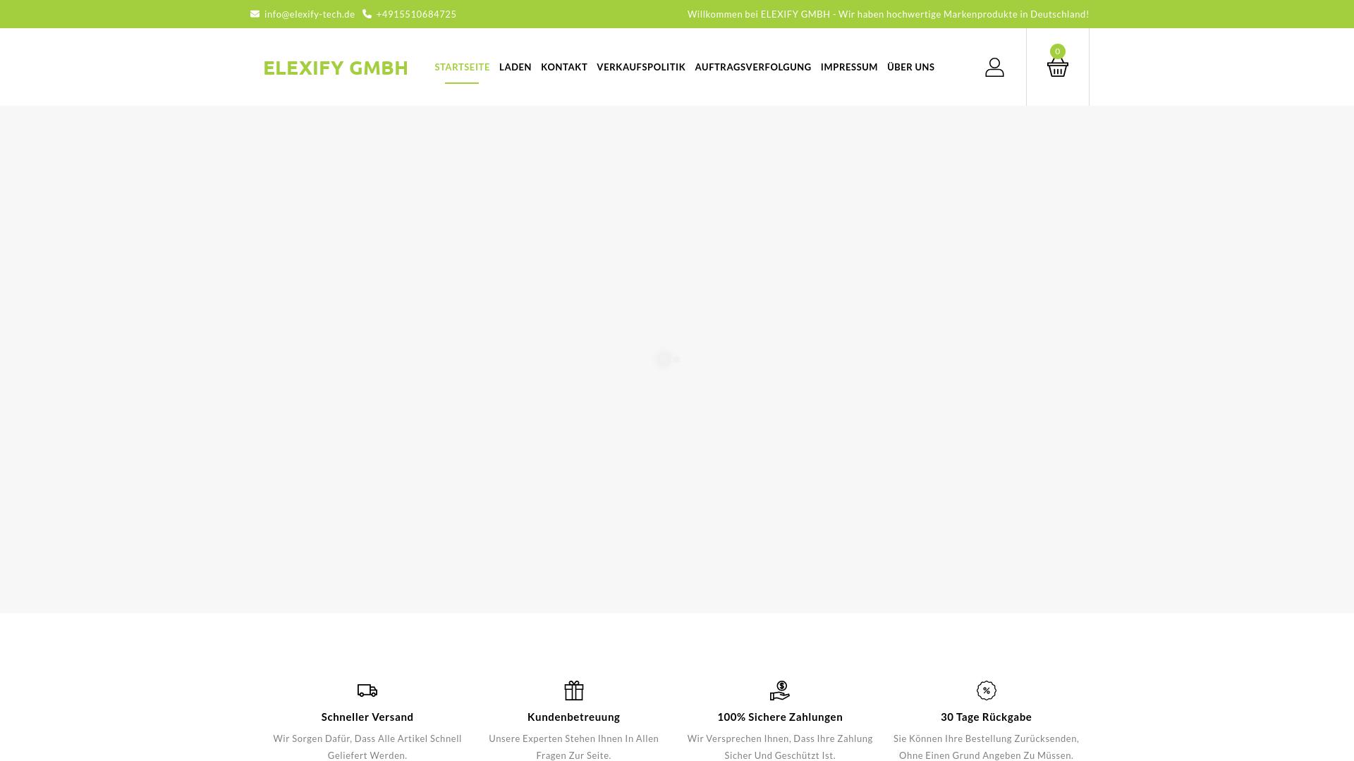 Screenshot elexify-tech.de