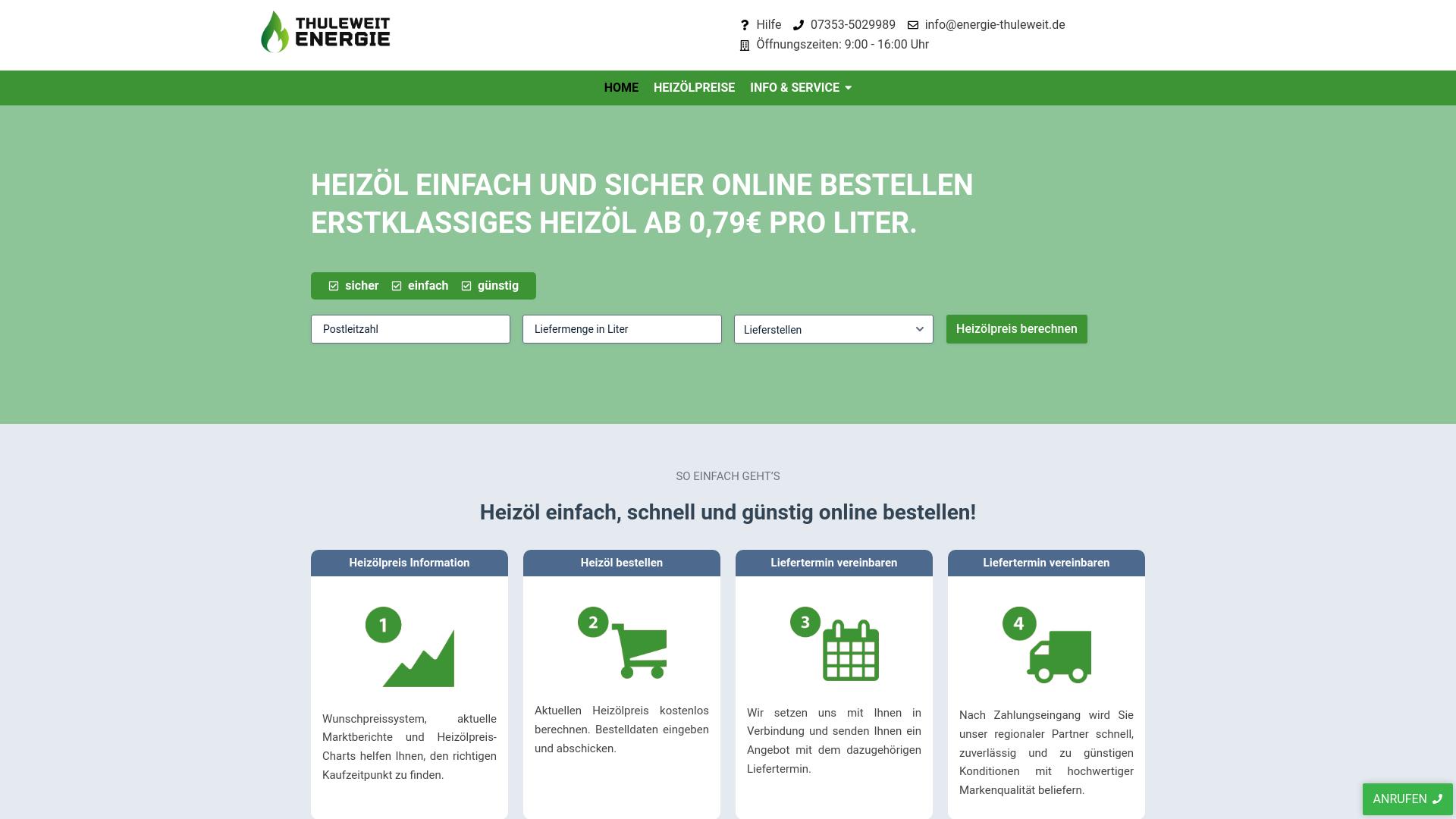 Screenshot energie-thuleweit.de