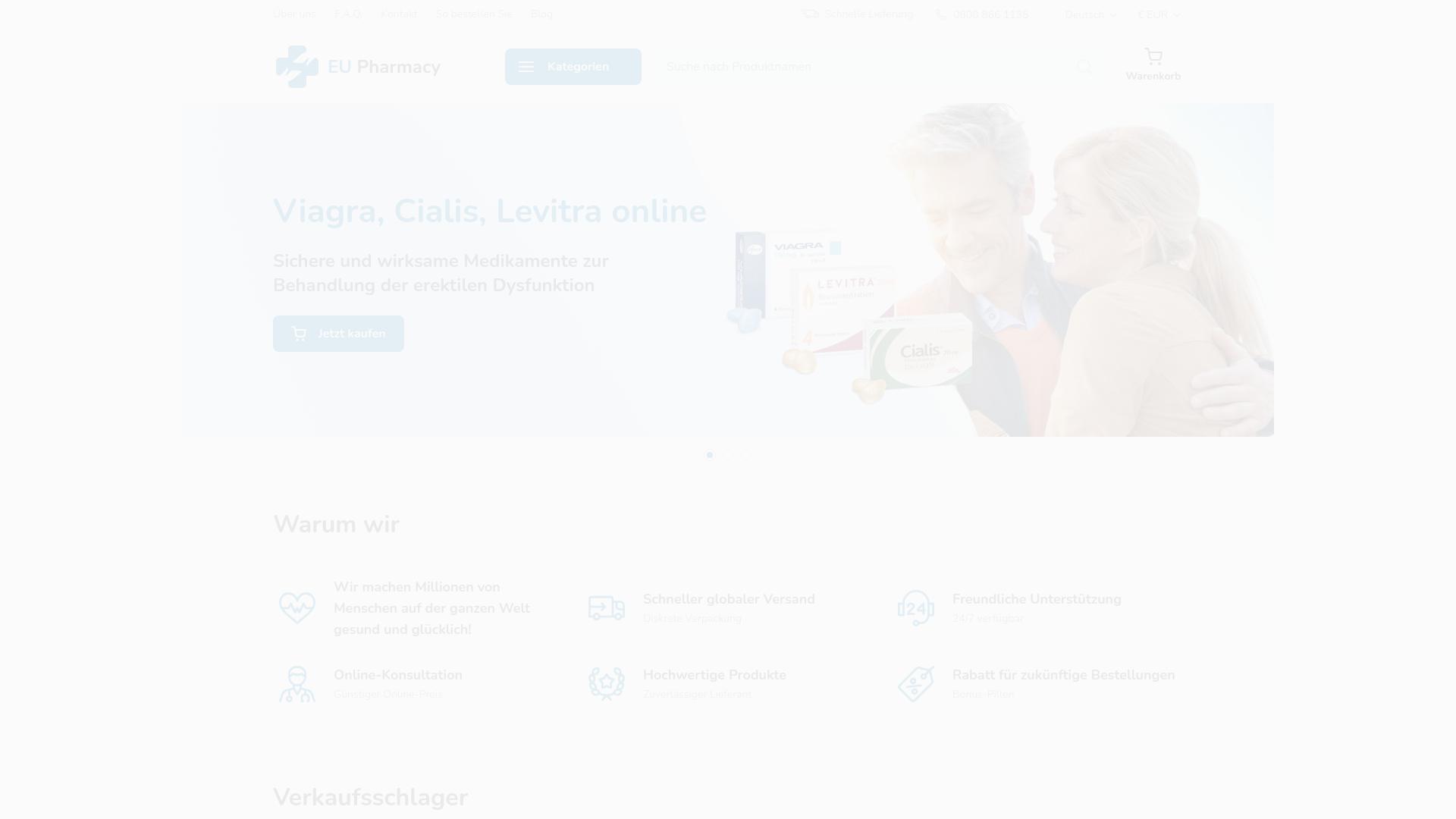 Screenshot europharmacyonline.com