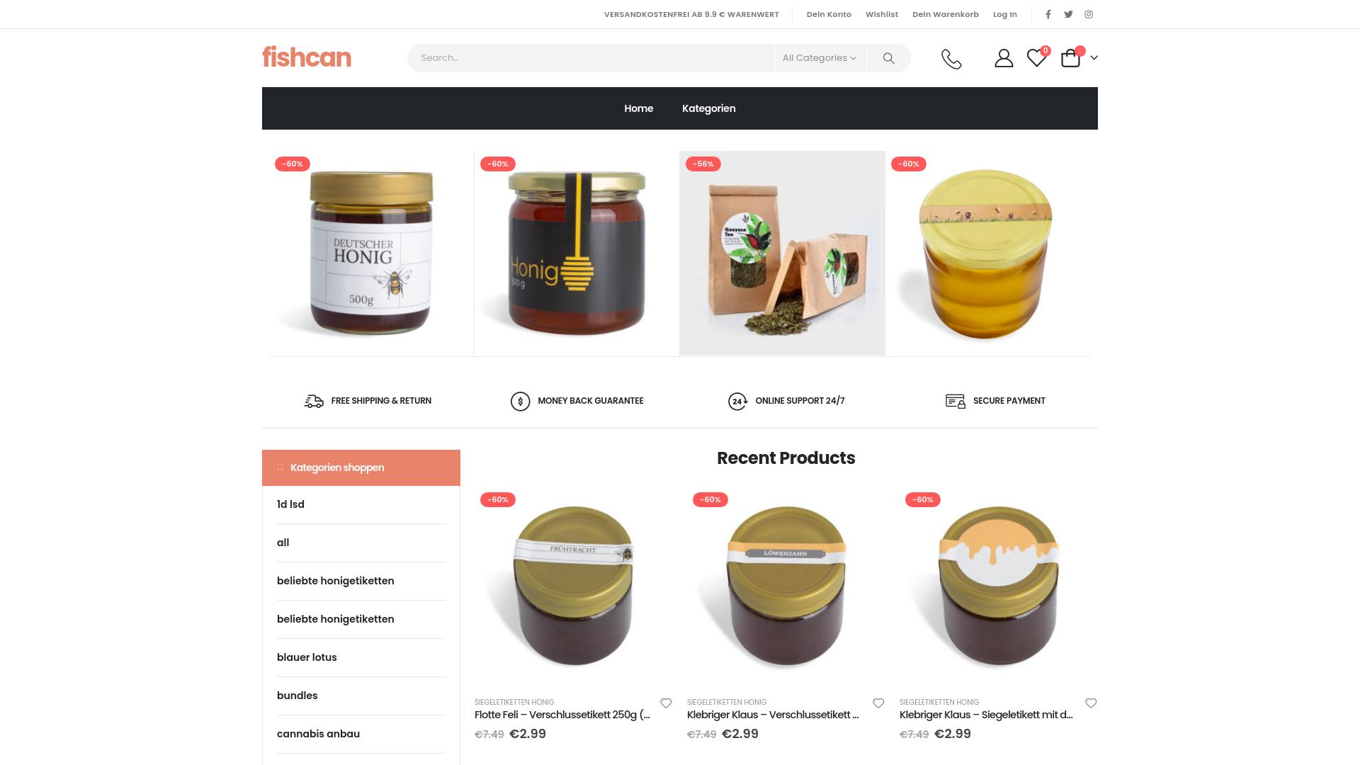 Screenshot fishcan.shop