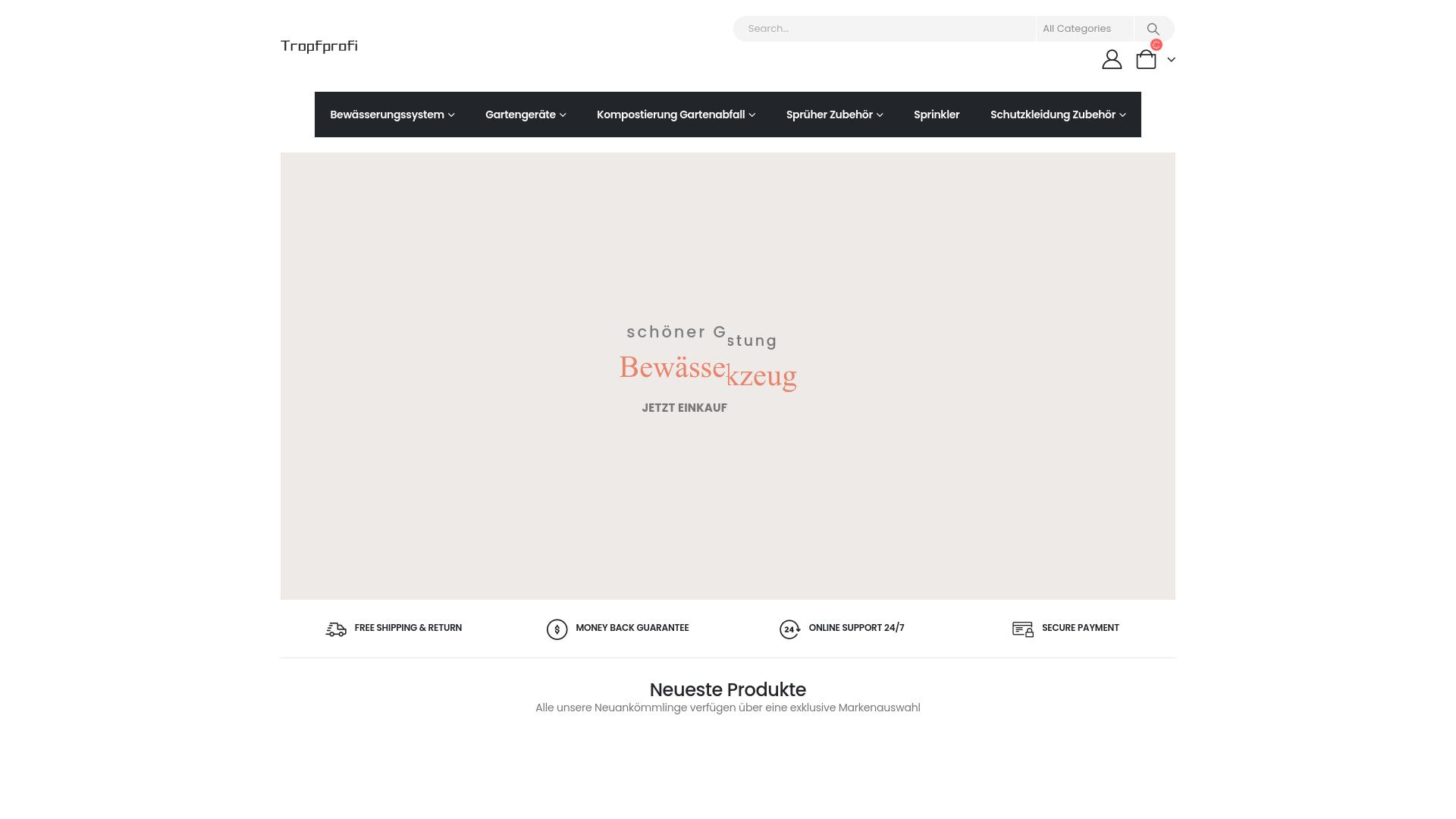 Screenshot gartengreifer.de