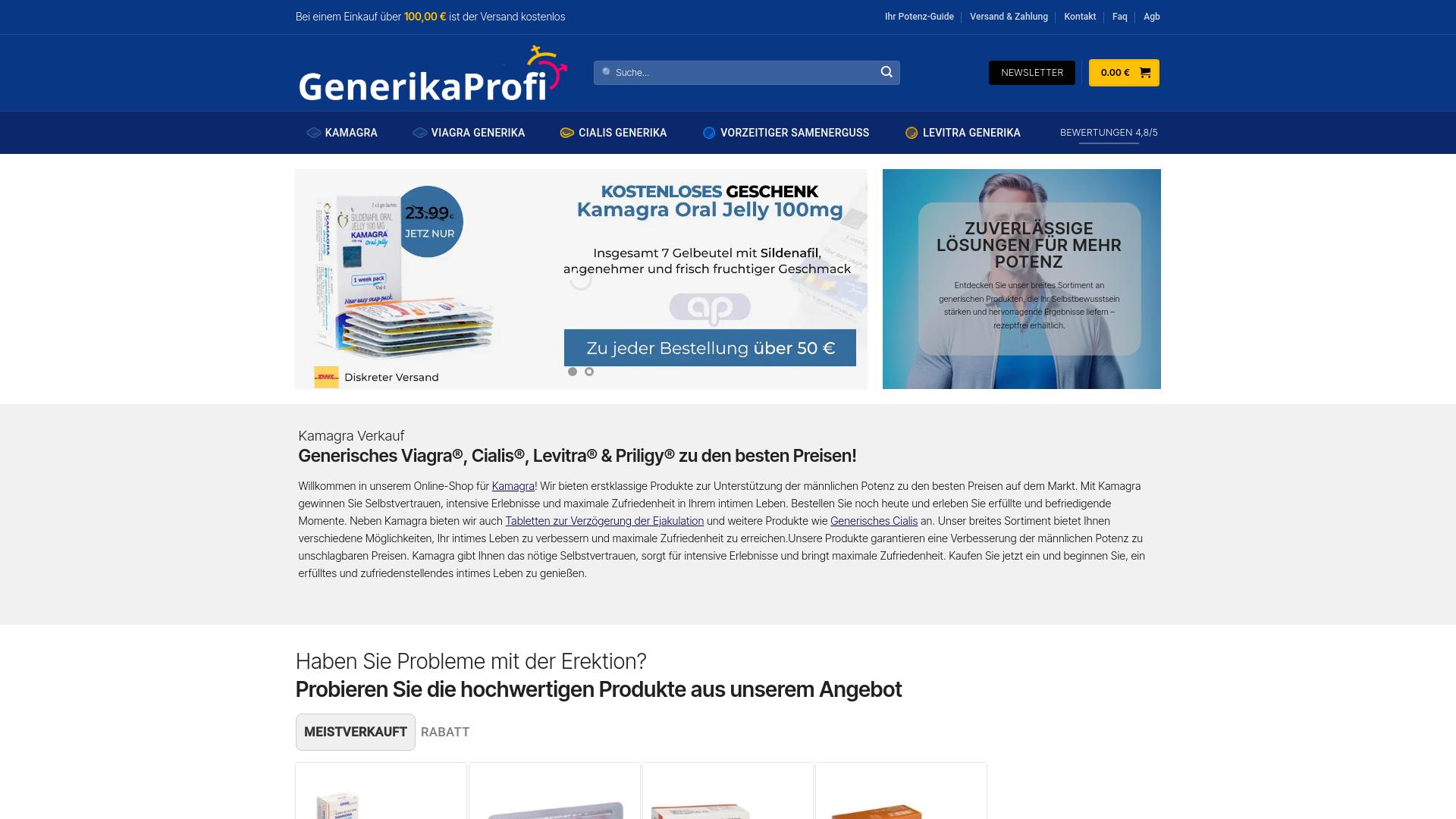 Screenshot generikaprofi.com