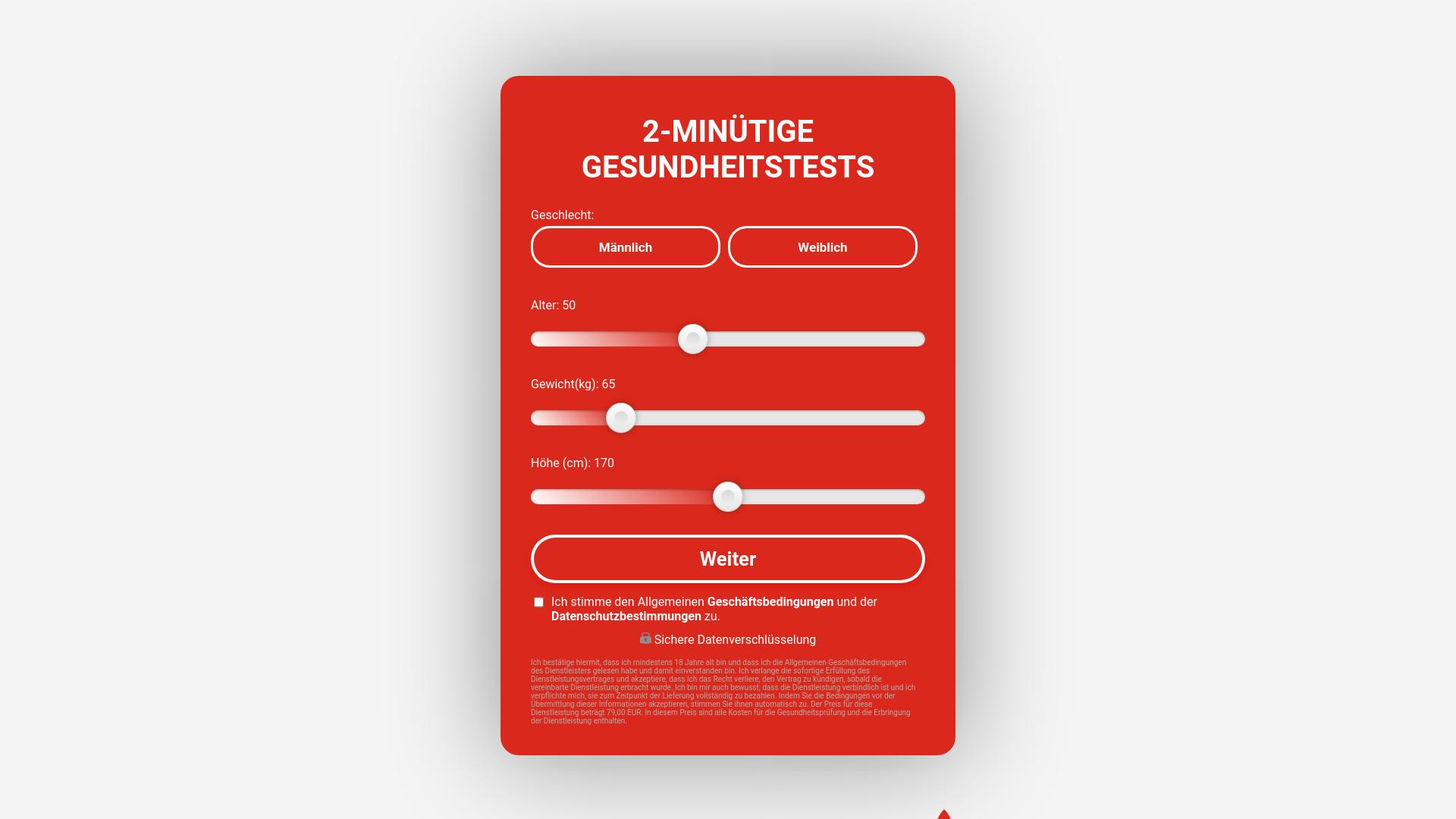 Screenshot gesundheitskontrolle.com