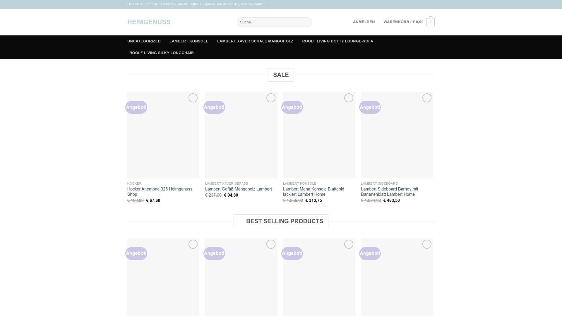 Screenshot heimgenuss.shop