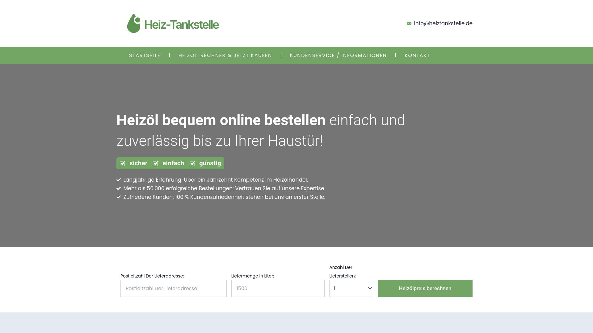 Screenshot heiztankstelle.de