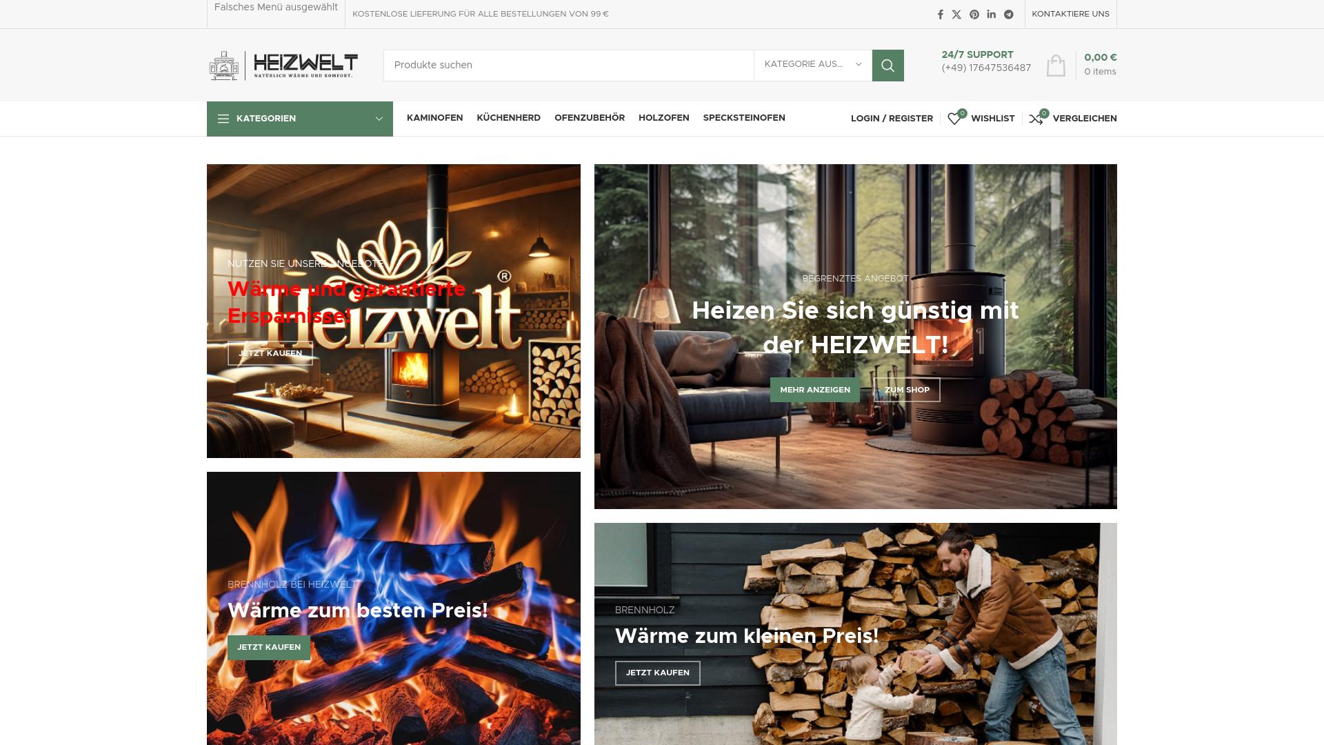 Screenshot heizwelt.com