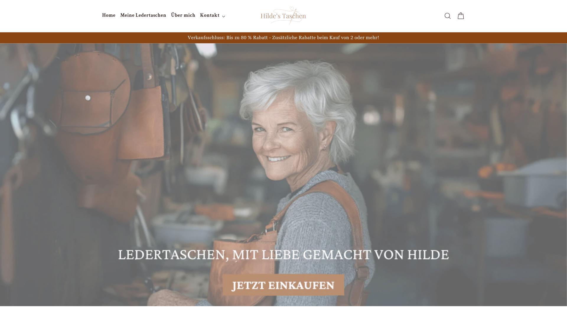 Screenshot hilde-taschen.de