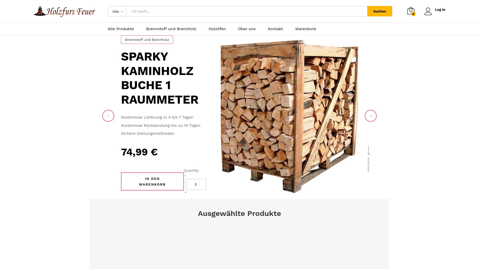 Screenshot holzfursfeuer.de