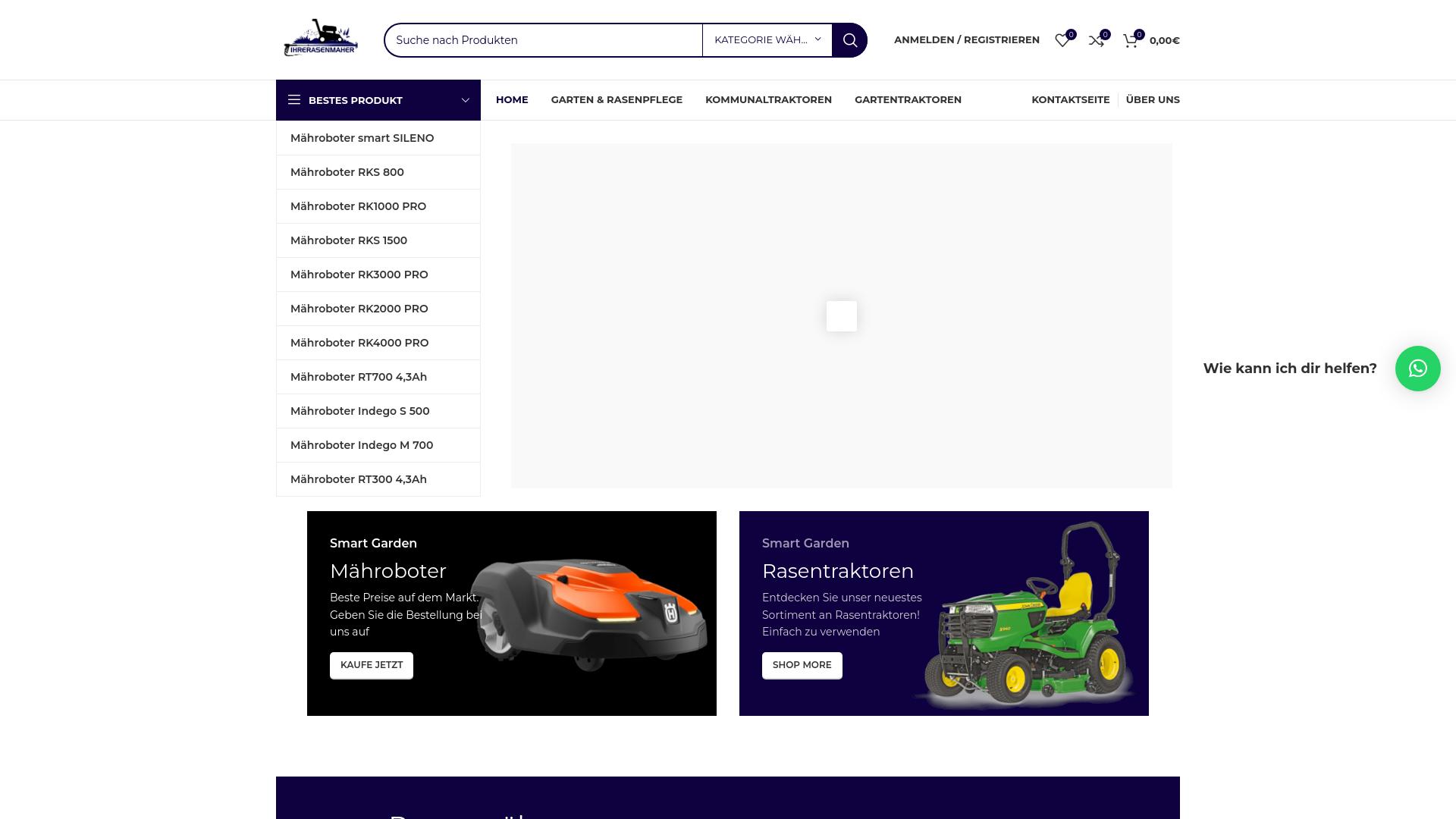 Screenshot ihrerasenmaher.com