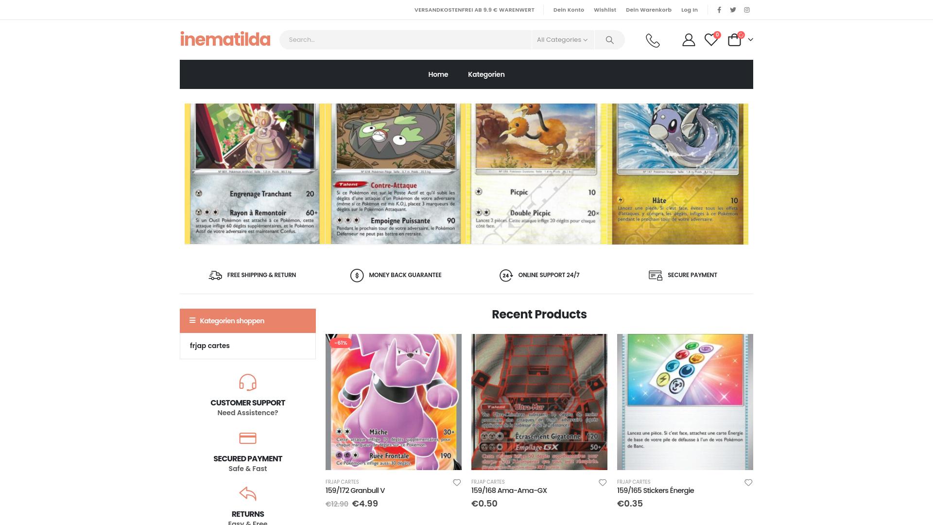 Screenshot inematilda.shop