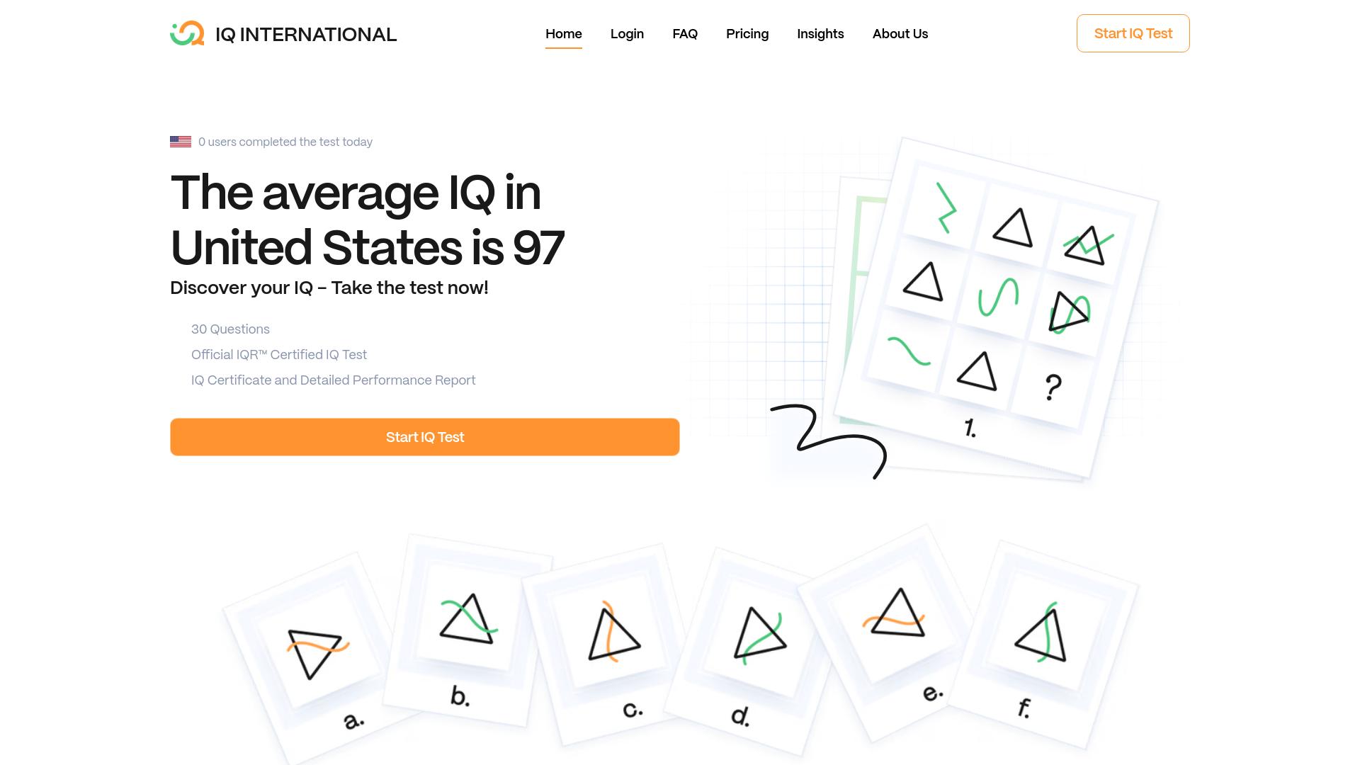 Screenshot iqinternational.org