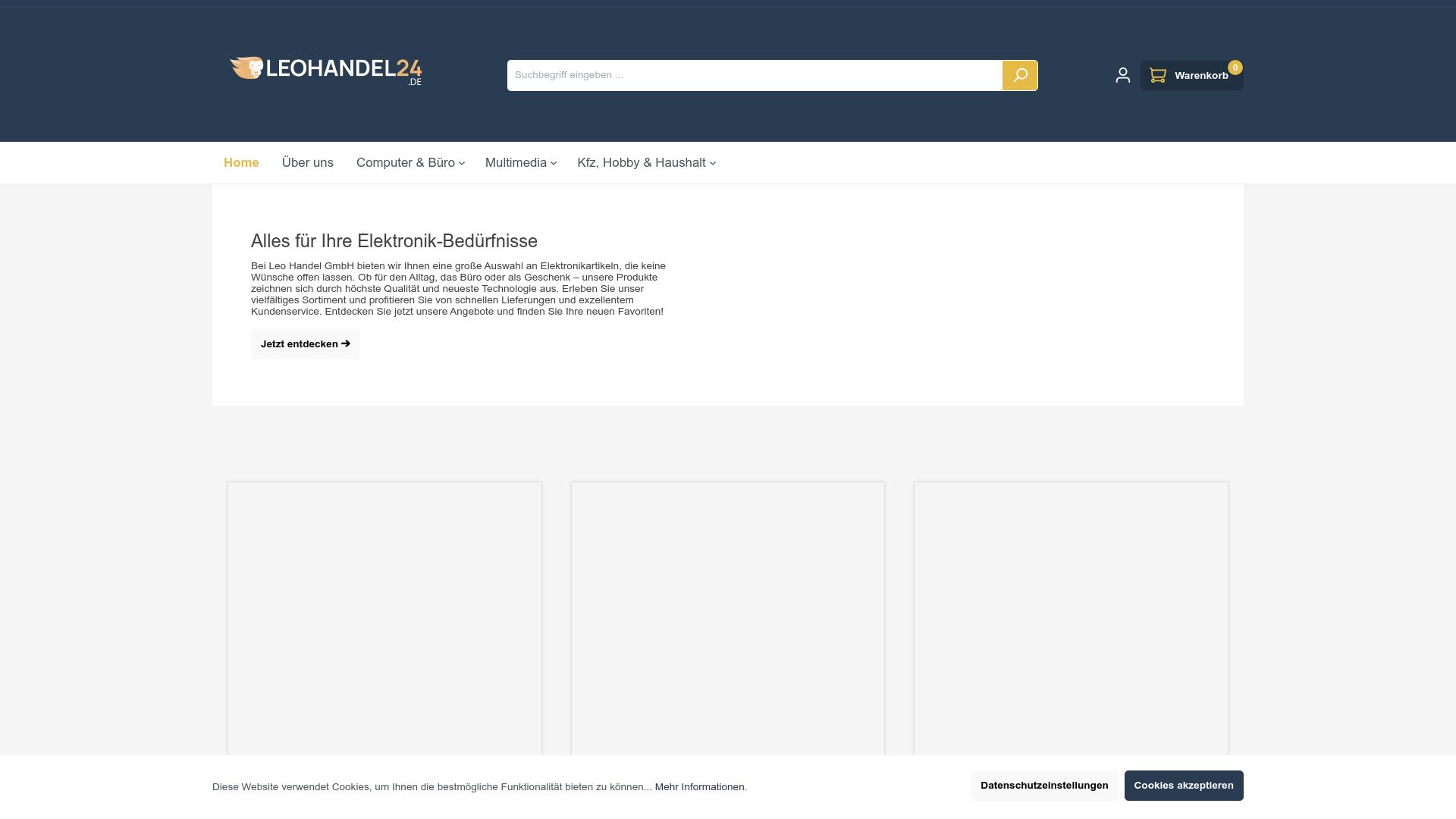 Screenshot leohandel24.de