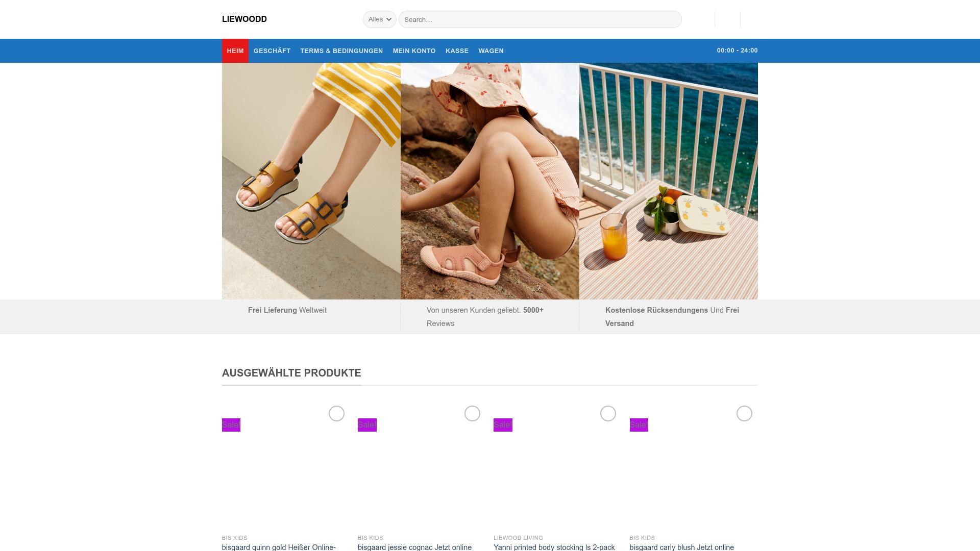Screenshot liewoodd.shop