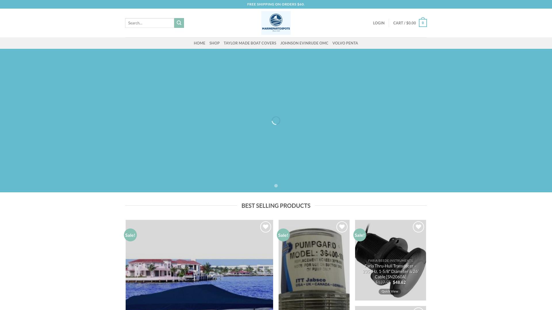 Screenshot marinepartdepots.com