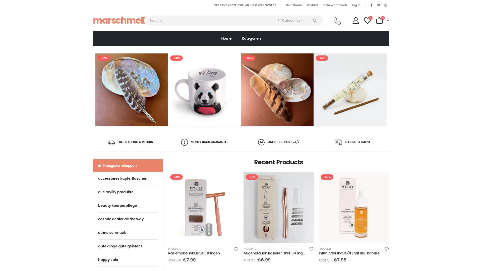 Screenshot marschmellow.shop