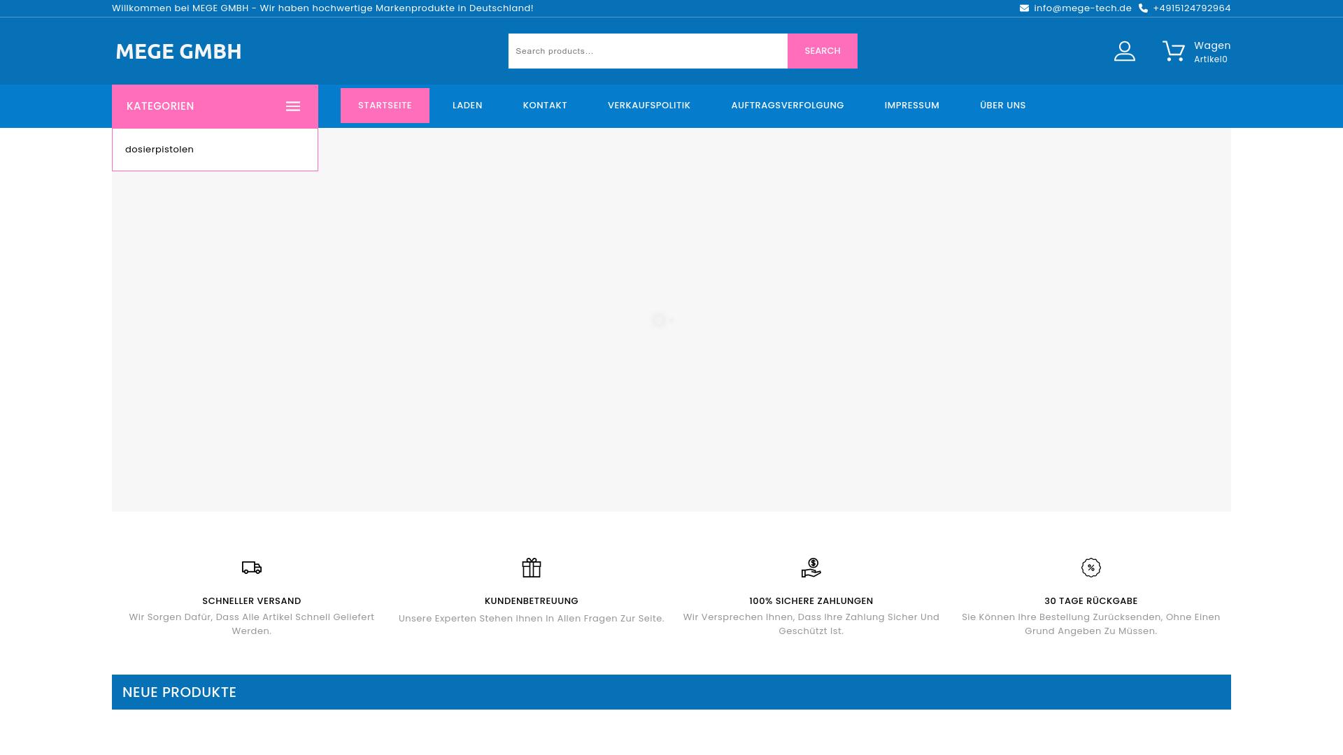 Screenshot mege-tech.de