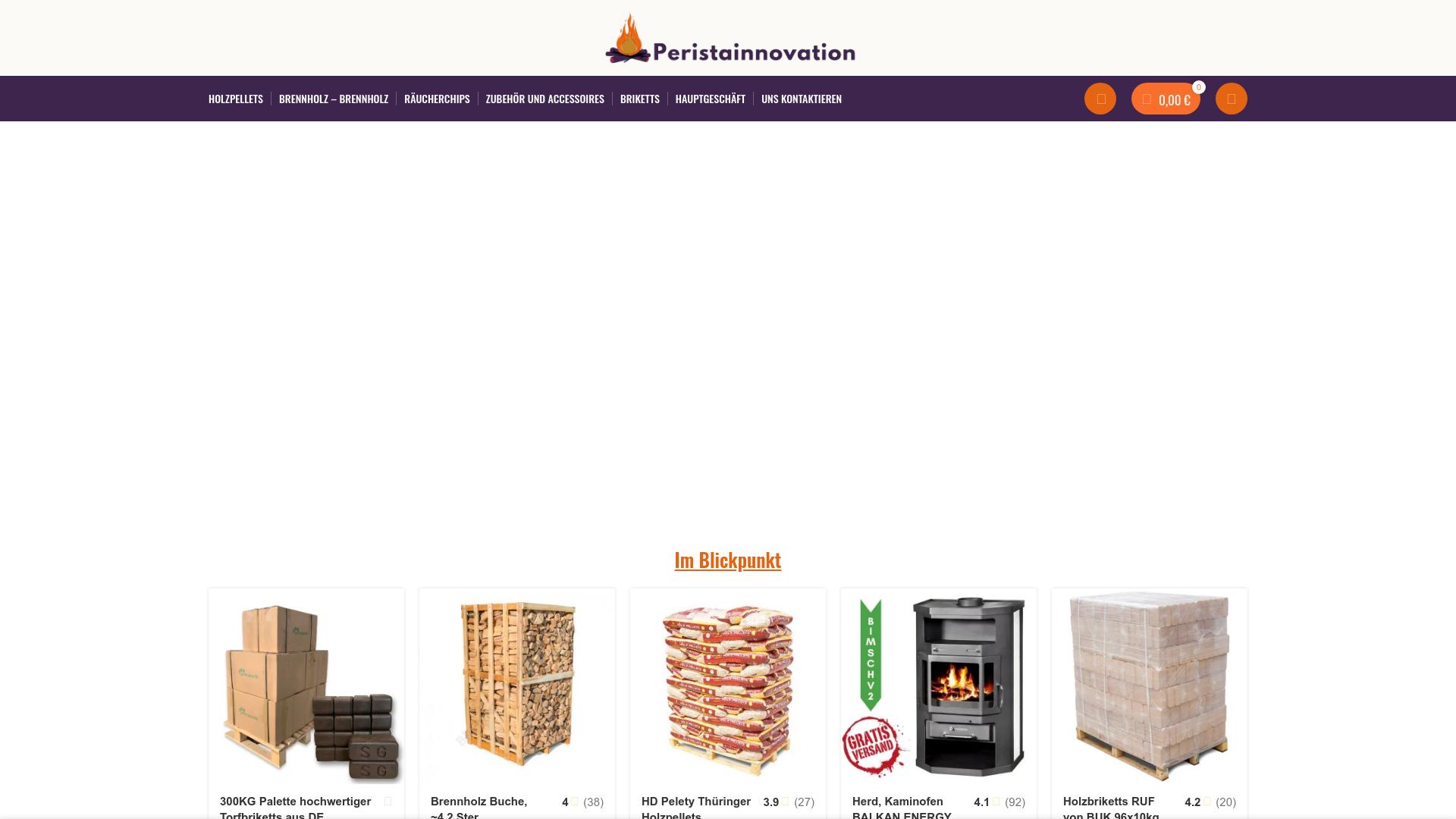 Screenshot peristainnovations.com