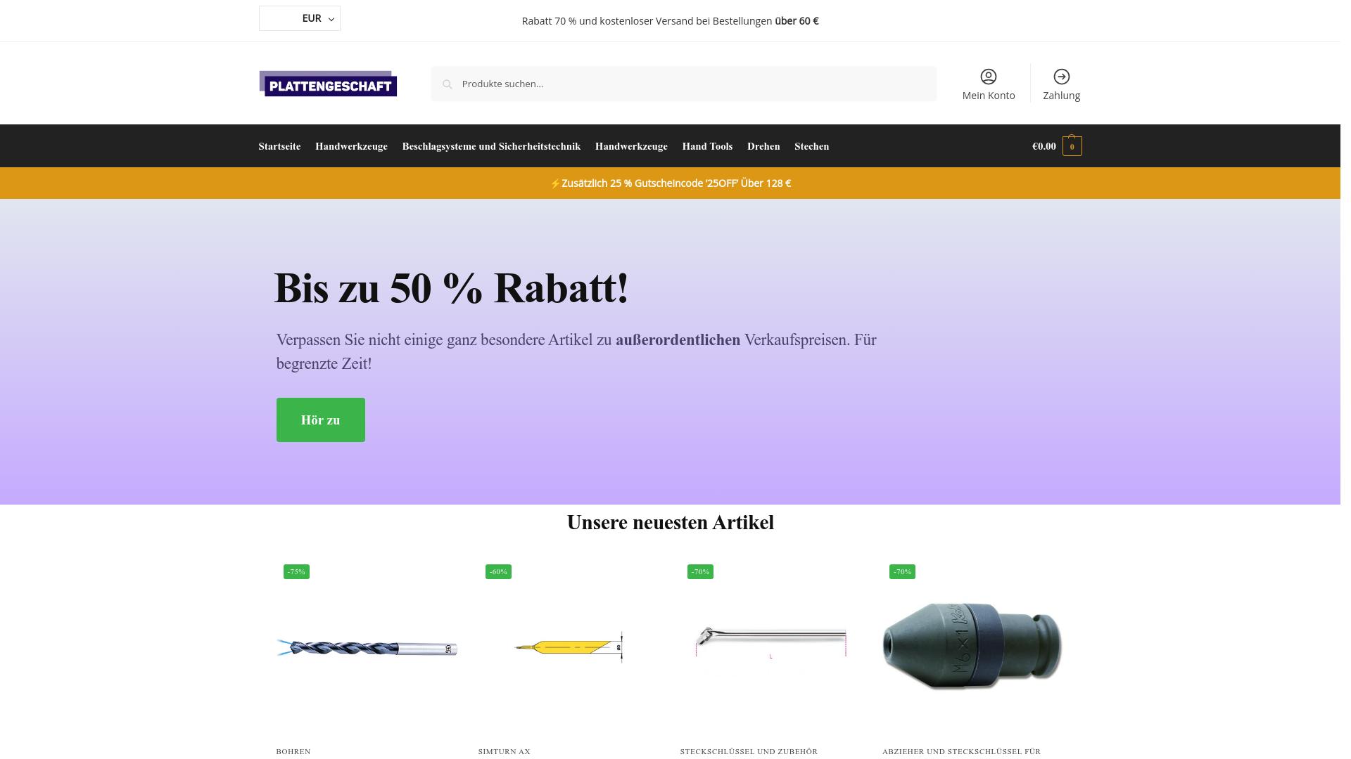 Screenshot plattengeschaft.de