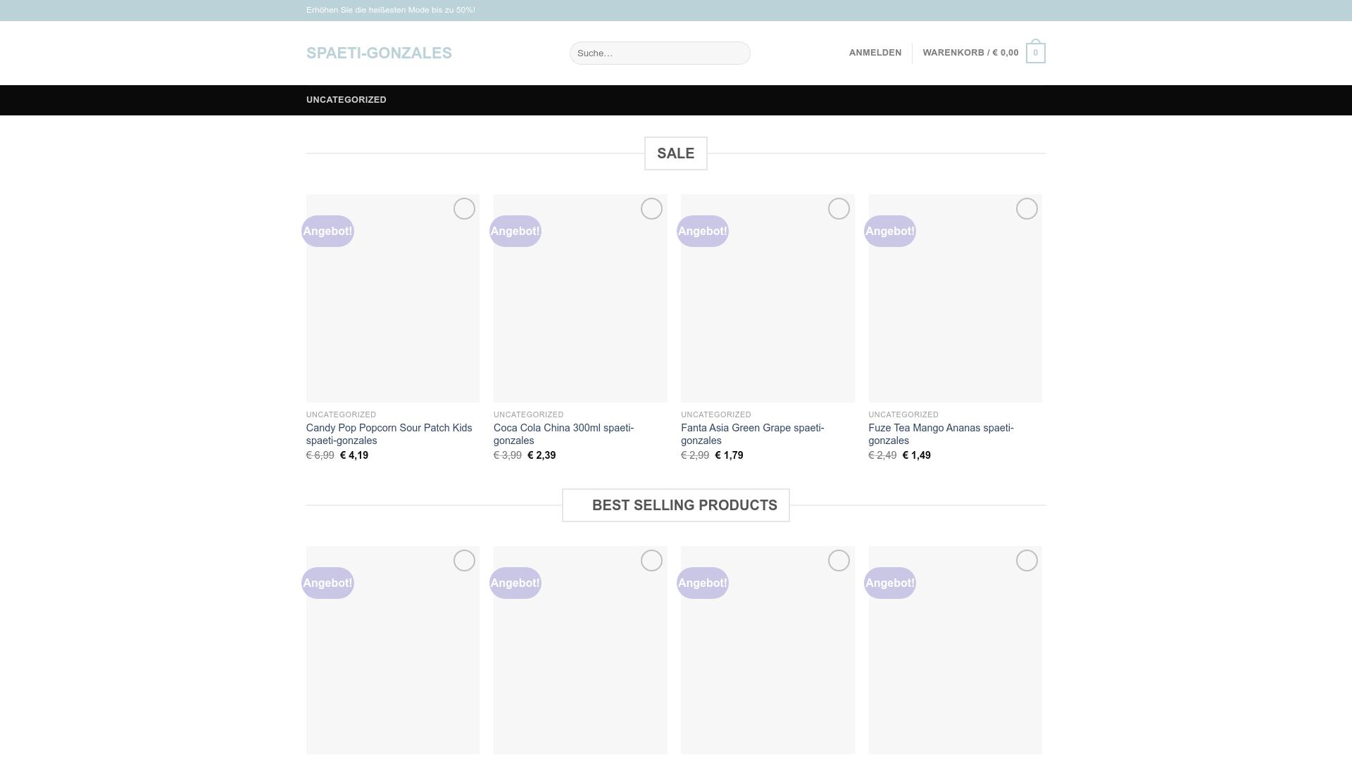 Screenshot spaeti-gonzales.shop