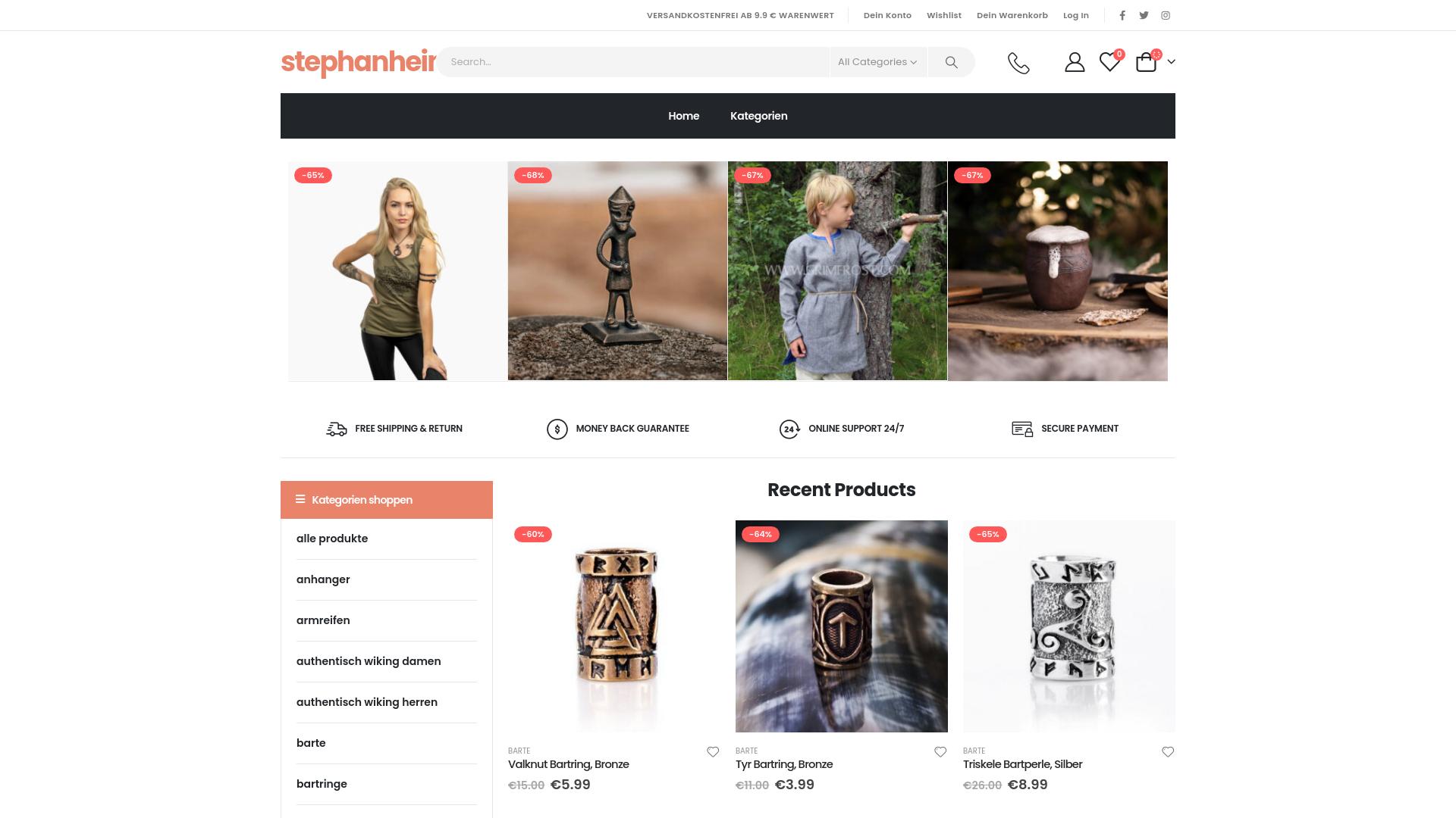 Screenshot stephanheinrichde.shop