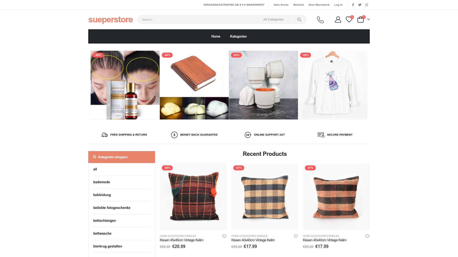 Screenshot sueperstore.shop