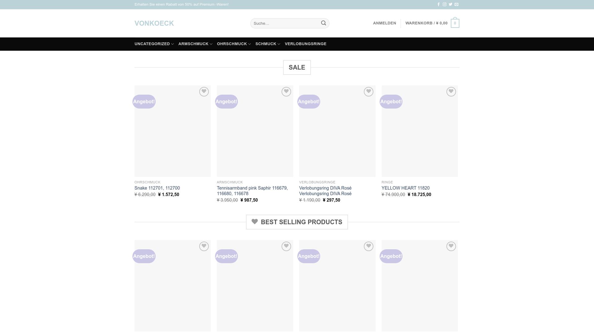 Screenshot vonkoeck.shop