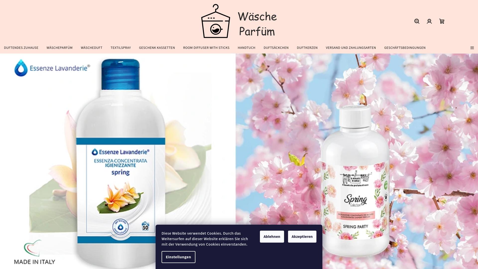 Screenshot wascheparfum.at