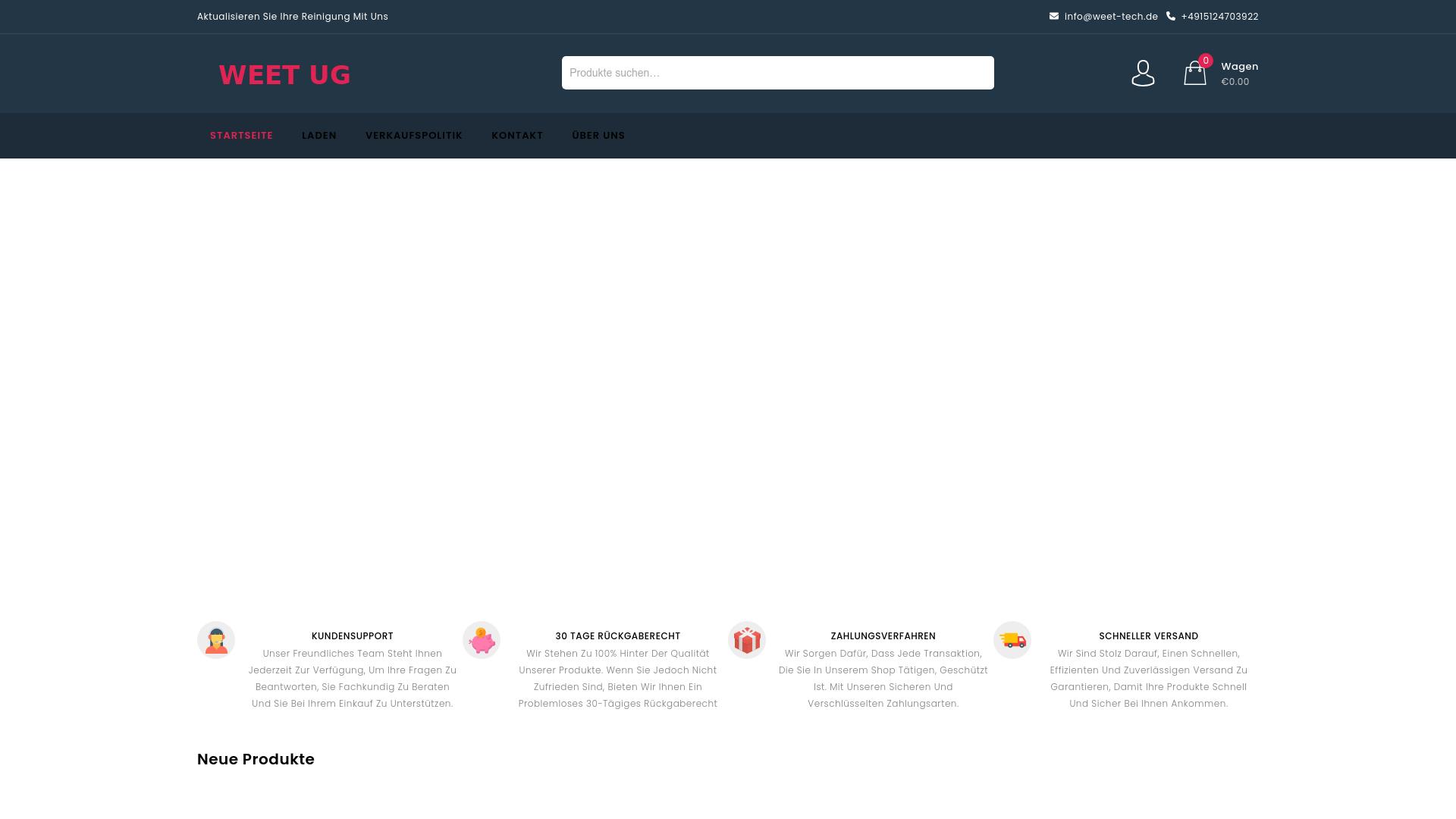 Screenshot weet-tech.de