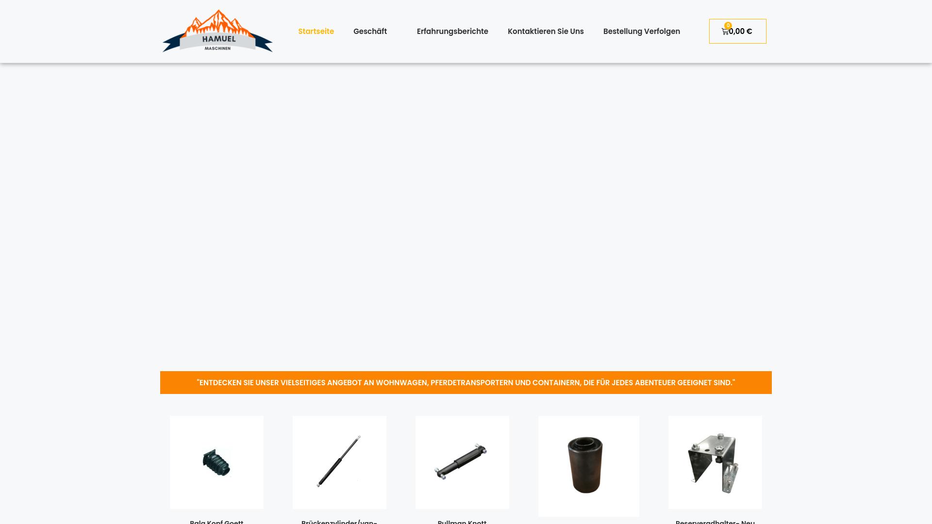 Screenshot www.hamuelmaschinen.com