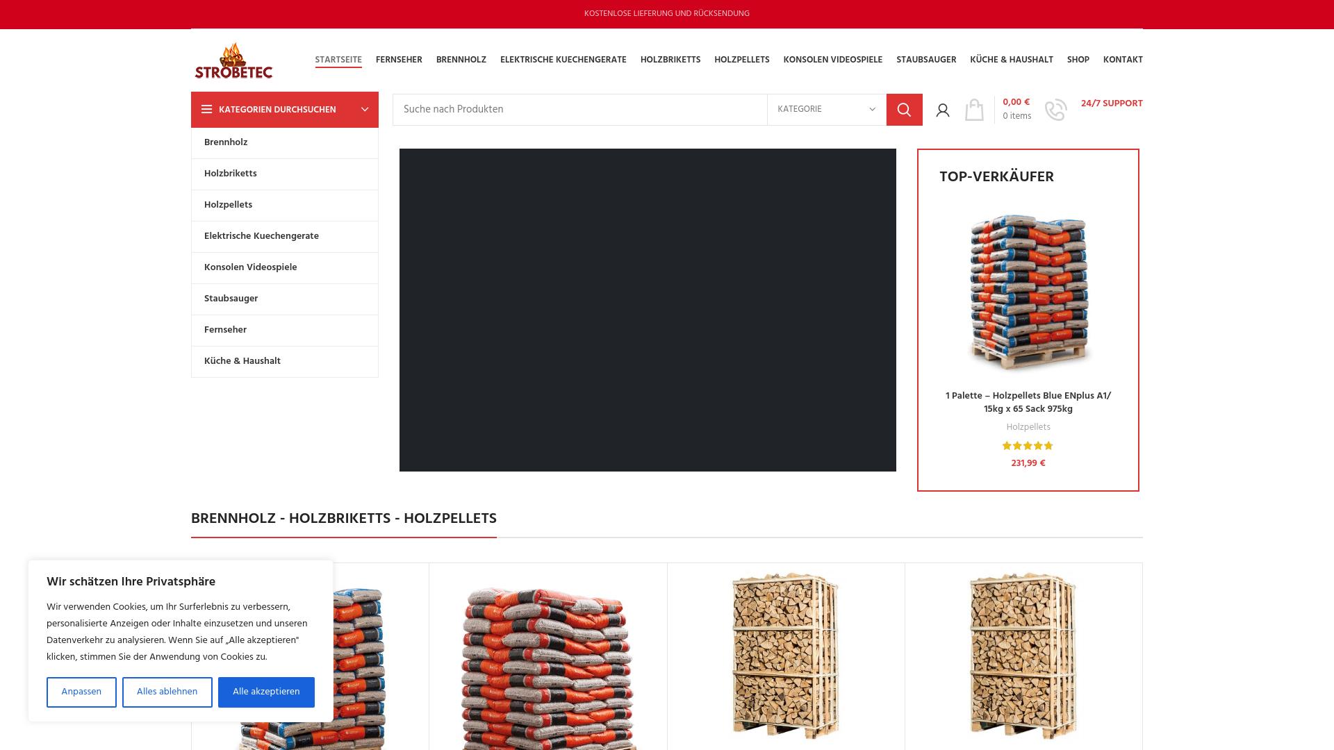 Screenshot www.strobetec.com