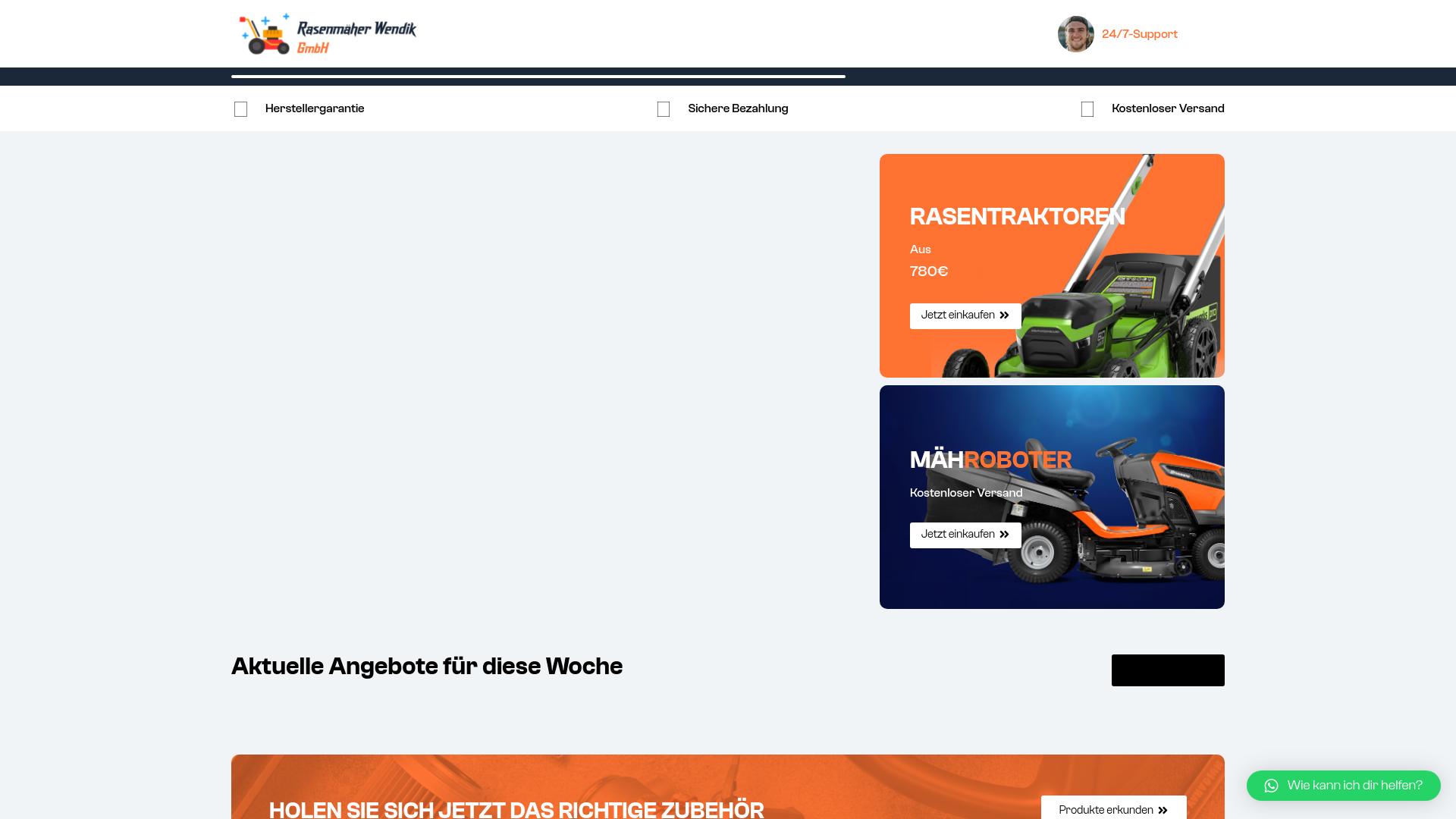 Screenshot www.wdk-rasenmaher.com