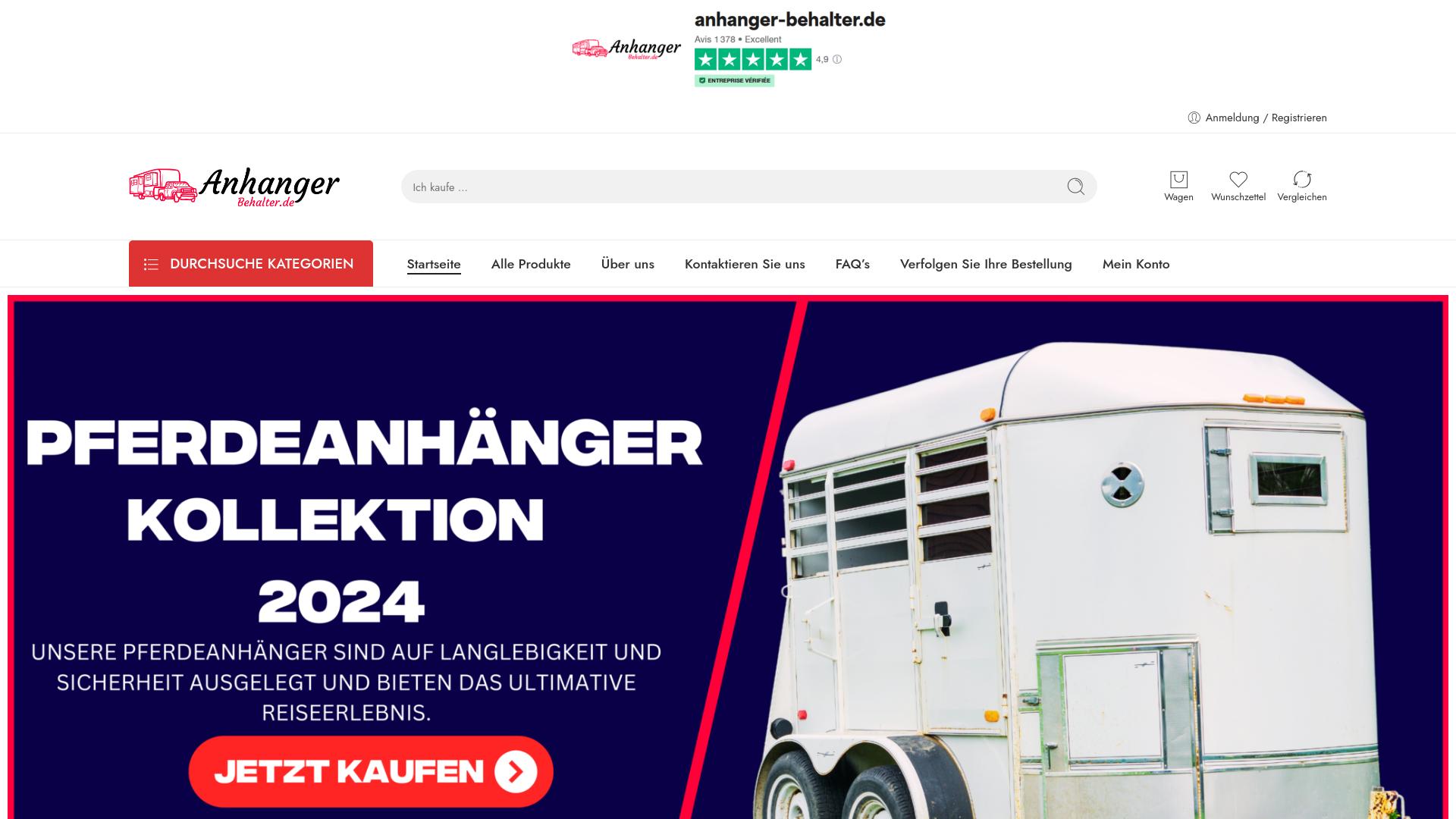 Screenshot anhanger-behalter.de
