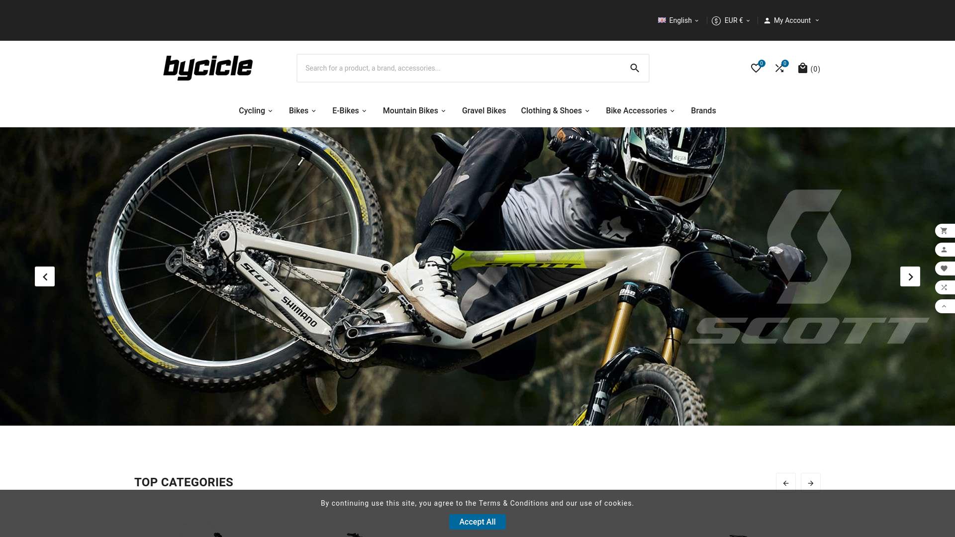 Screenshot bycicle.net