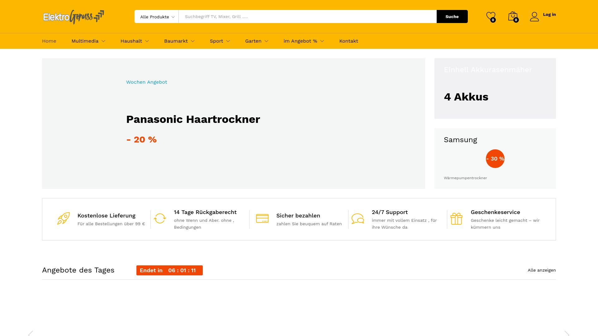 Screenshot elektrogenuss.de