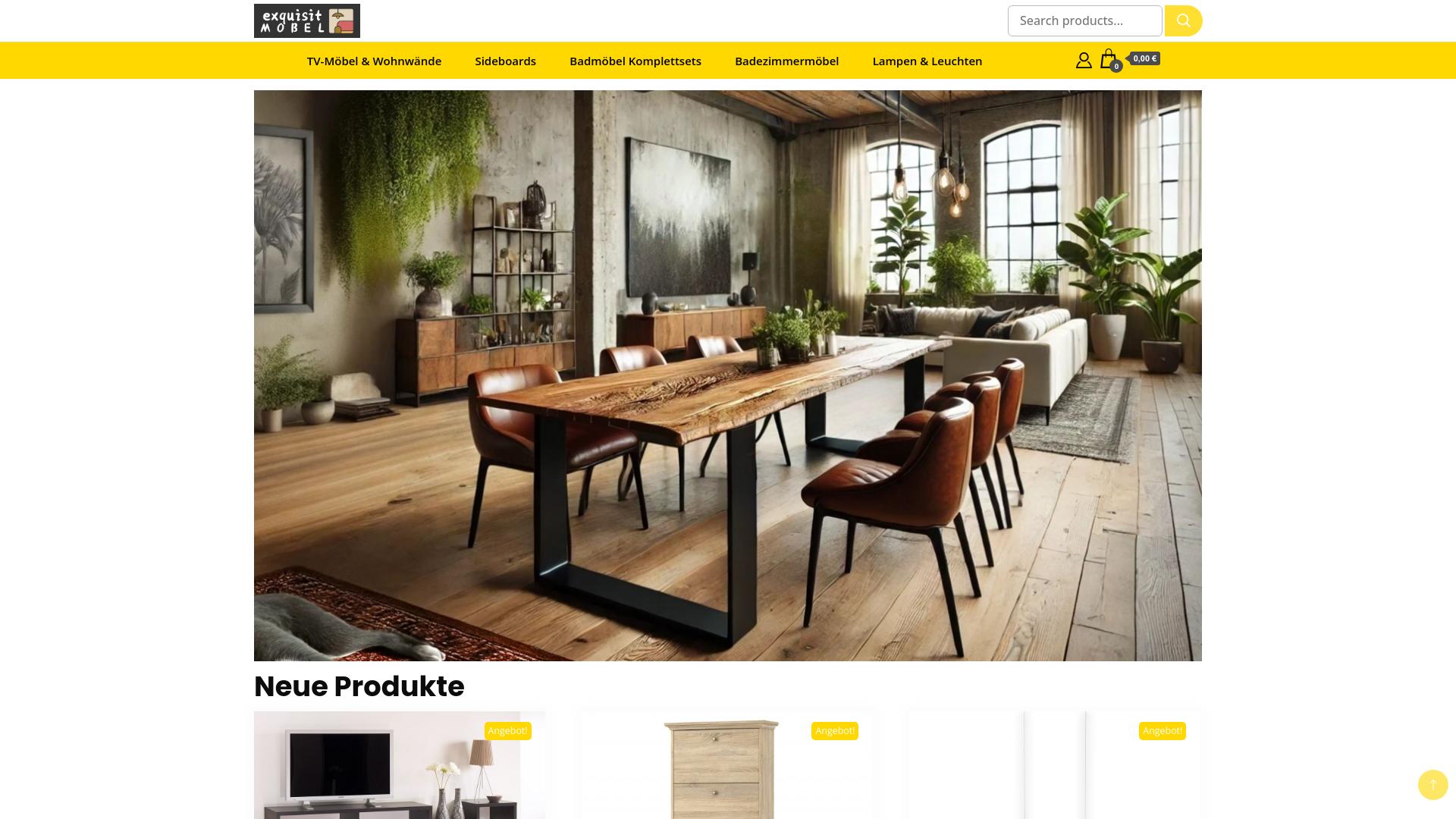 Screenshot exquisitmobel.com
