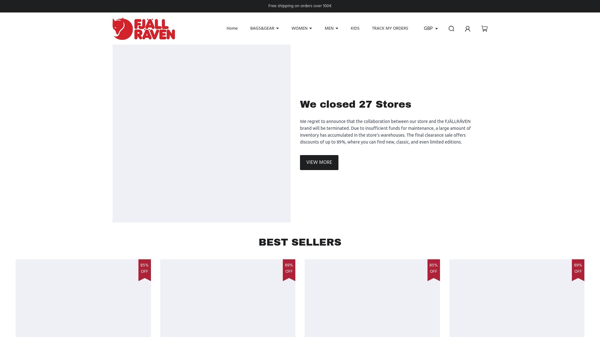 Screenshot fjallravensyvip.shop