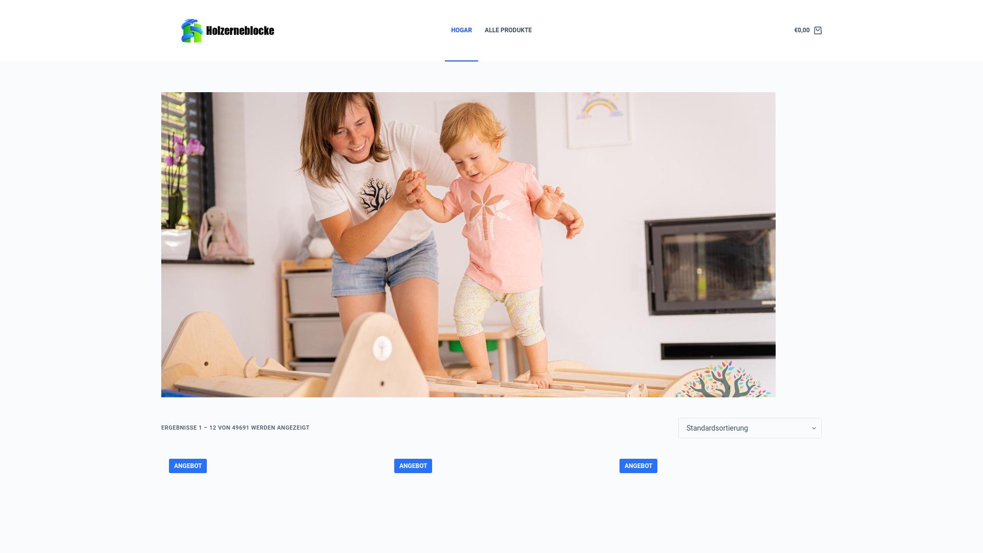 Screenshot holzerneblocke.com