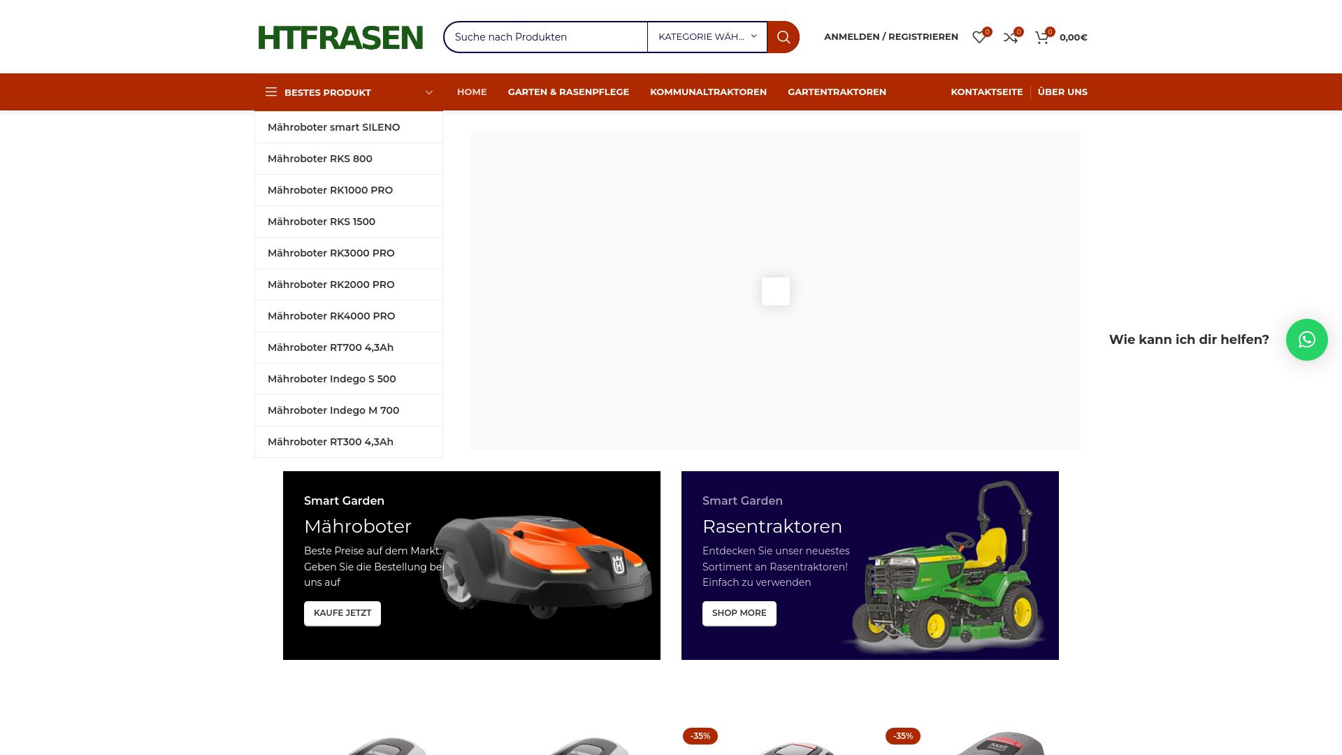 Screenshot htfrasen.com