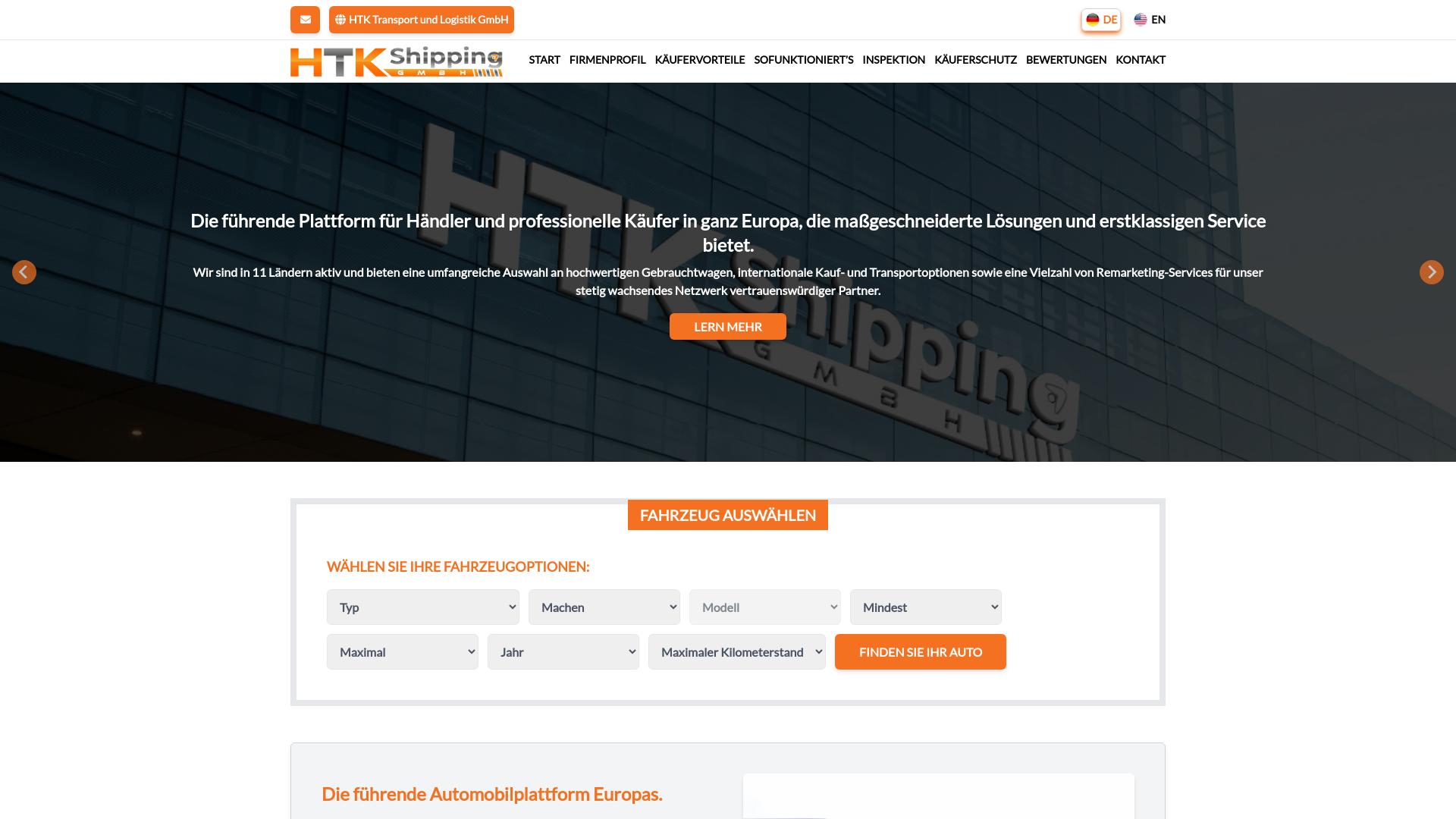 Screenshot htk-spedition.de
