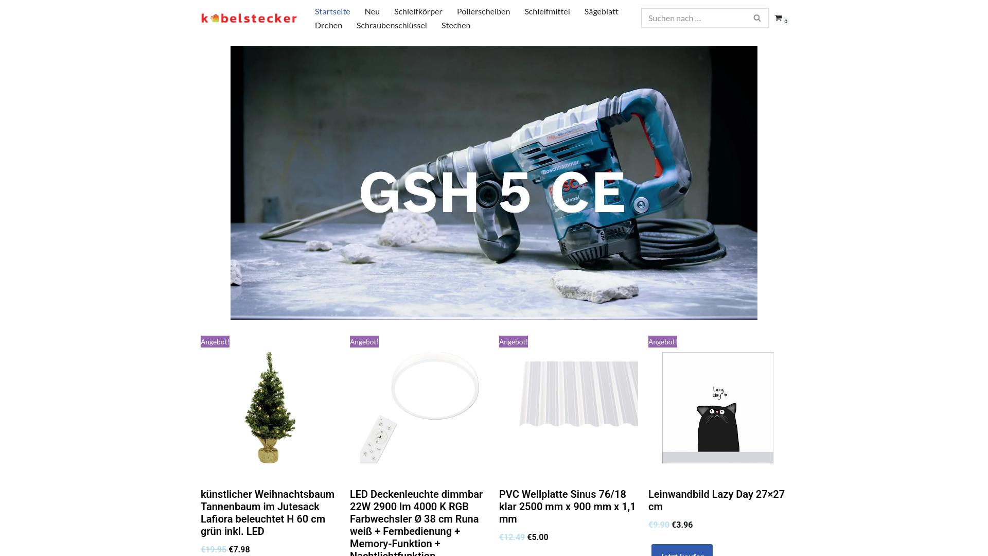 Screenshot kabelsteckerladen.com