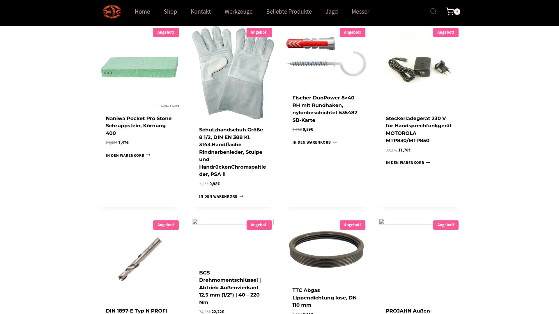 Screenshot livingpartsstore.com