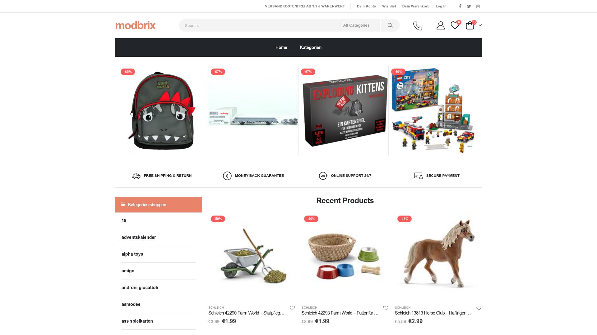 Screenshot modbrix.shop