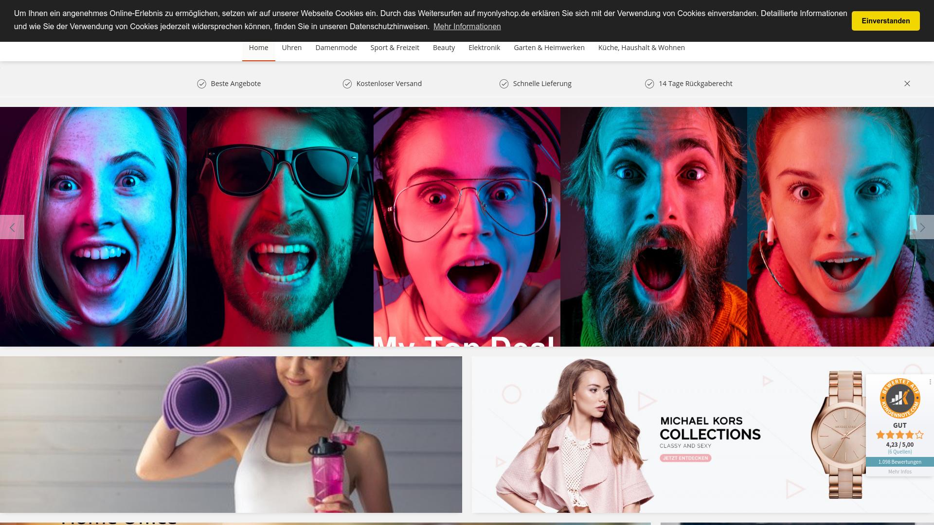 Screenshot myonlyshop.de