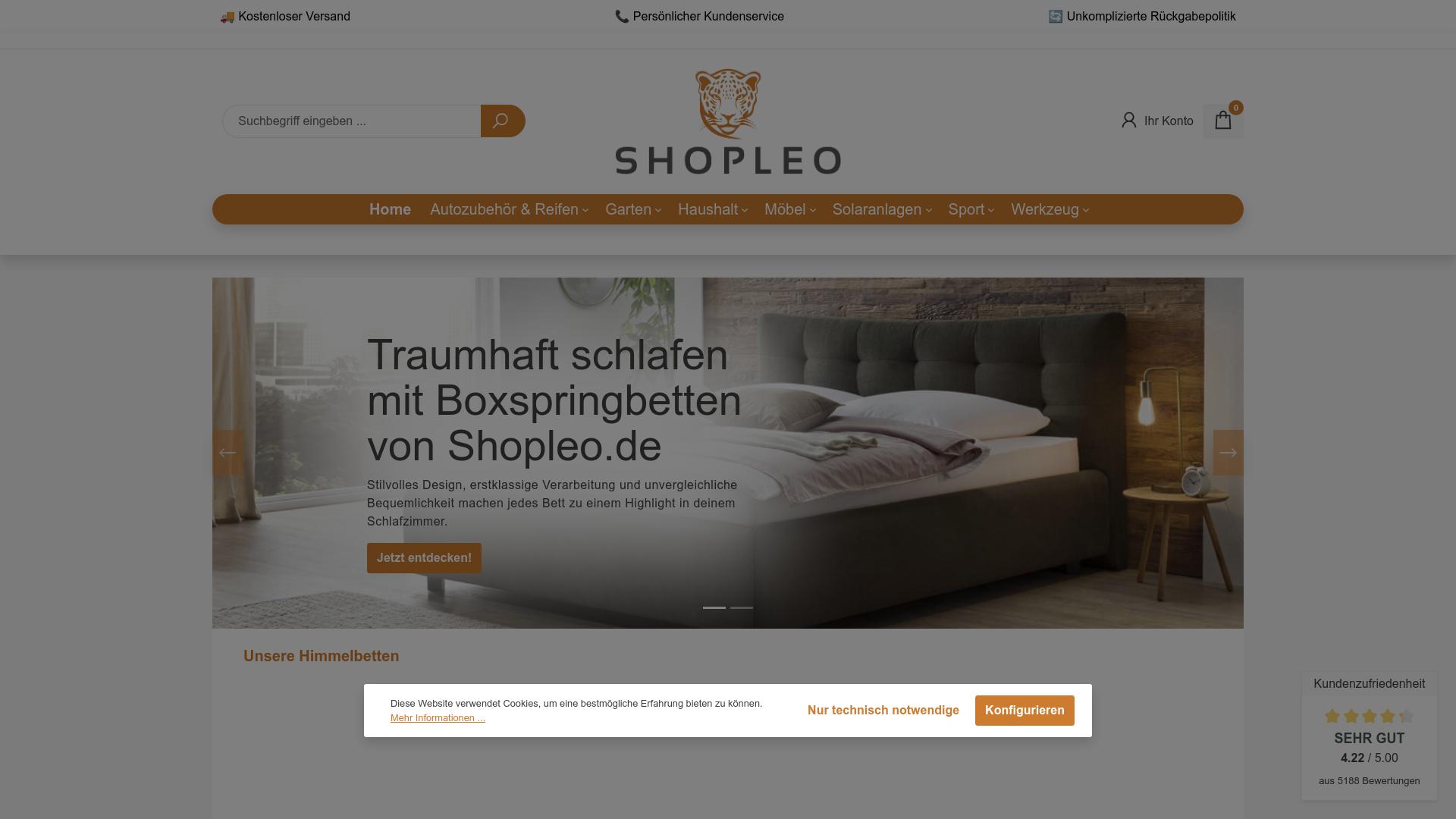 Screenshot shopleo.de
