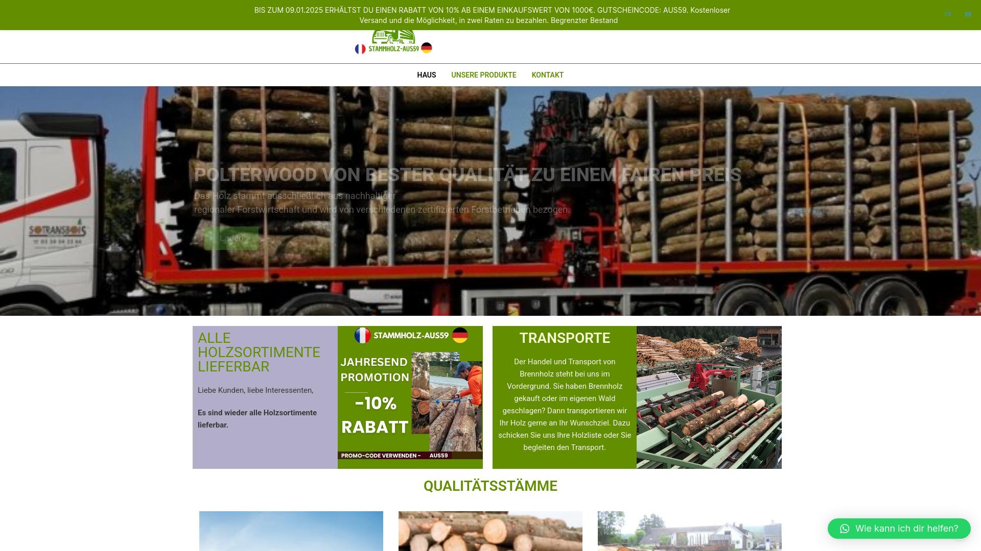 Screenshot stammholz-aus59.com