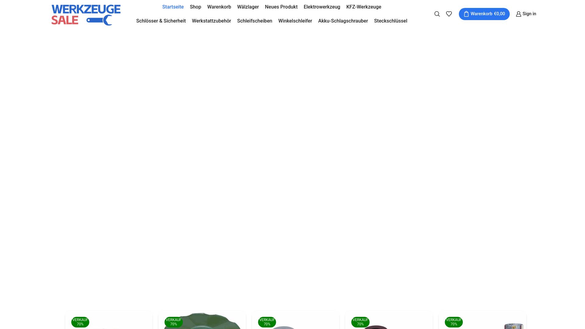 Screenshot werkzeugesale.com
