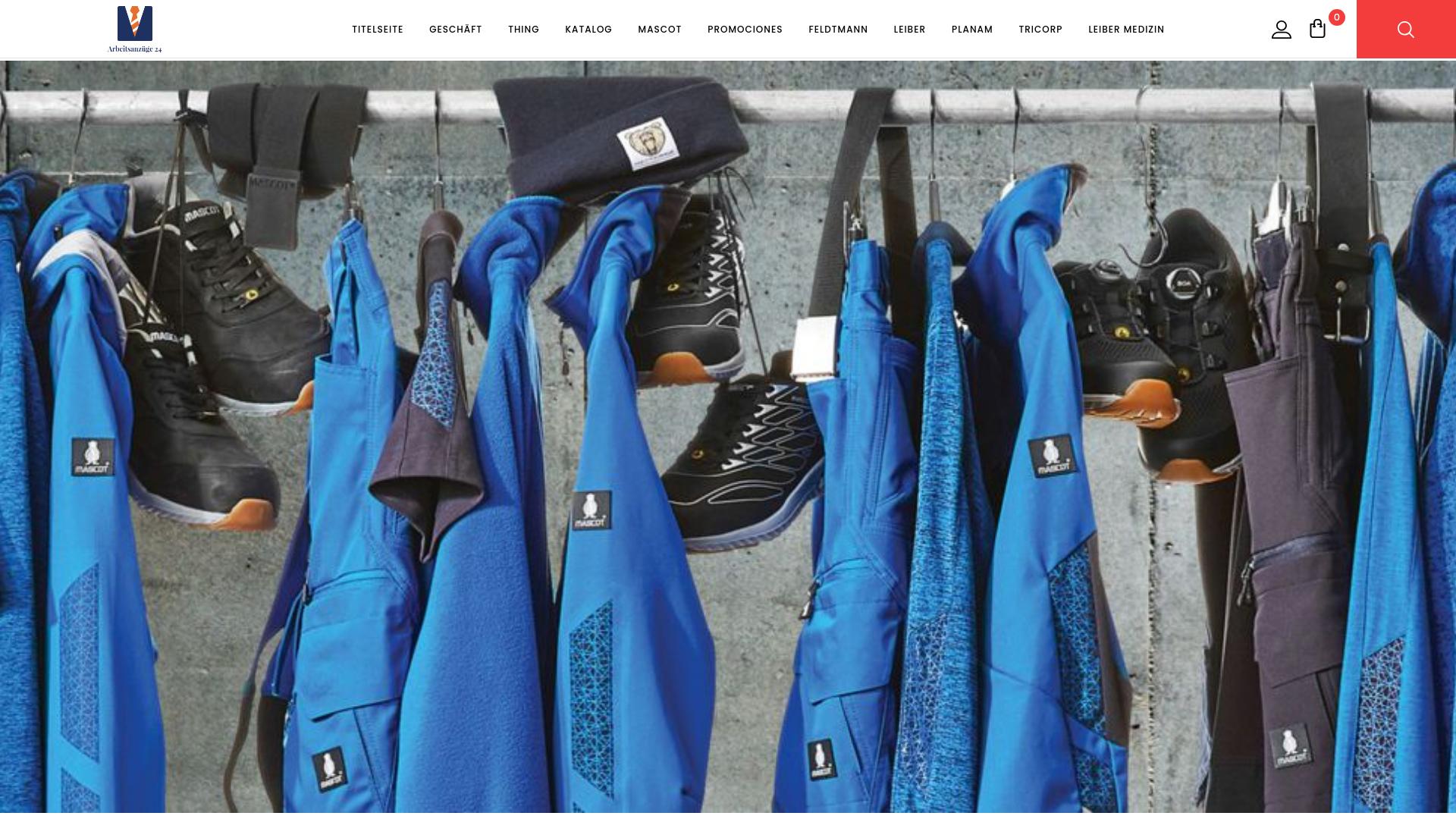 Screenshot arbeitsanzuge24.com