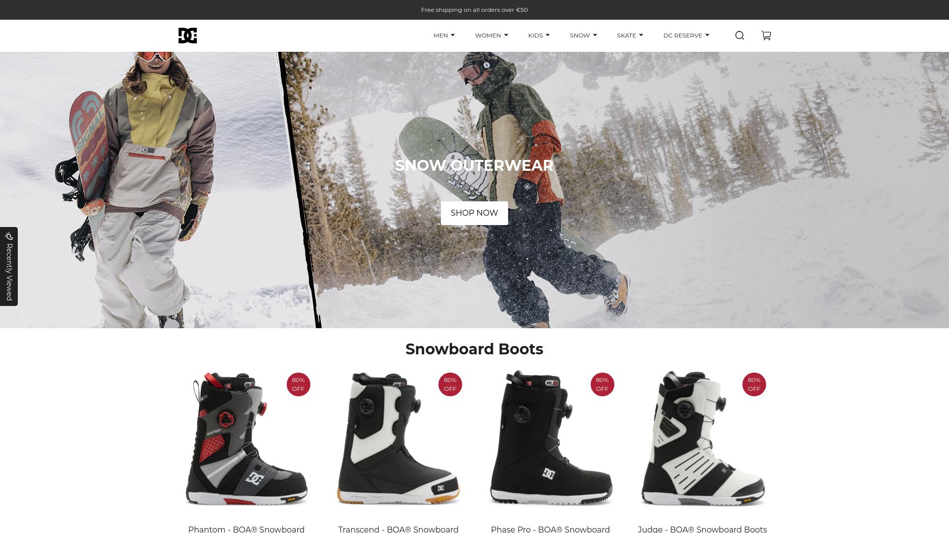 Screenshot dcshoes-eu.com
