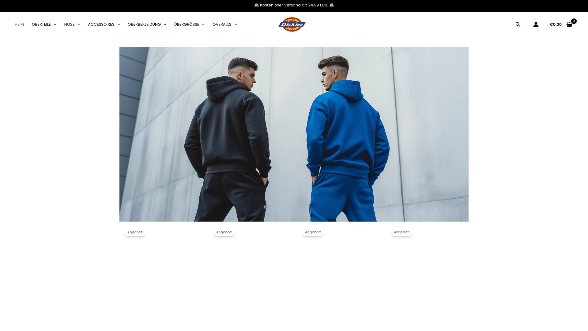 Screenshot dickiesgermany.com